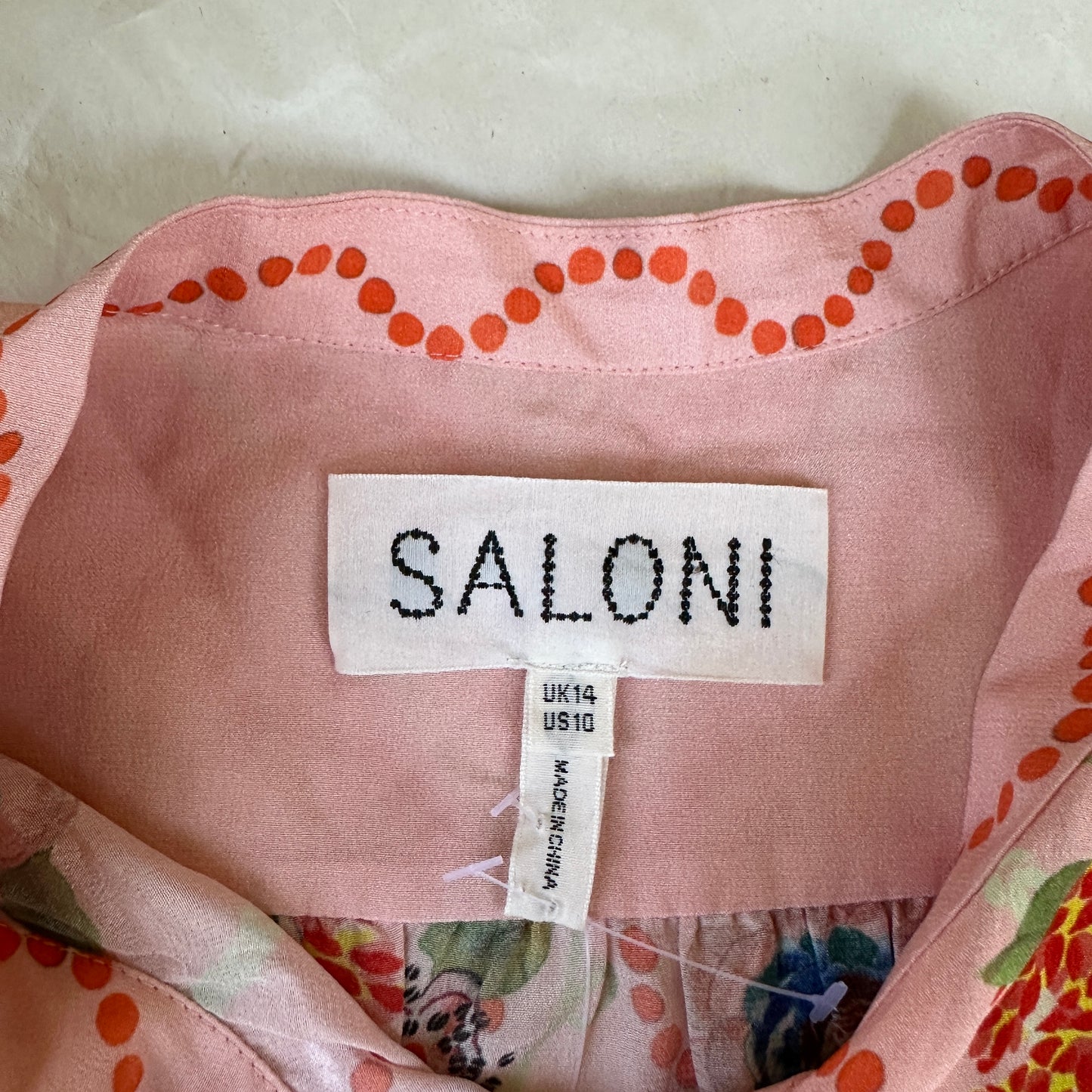 Floral Pink Dress - L