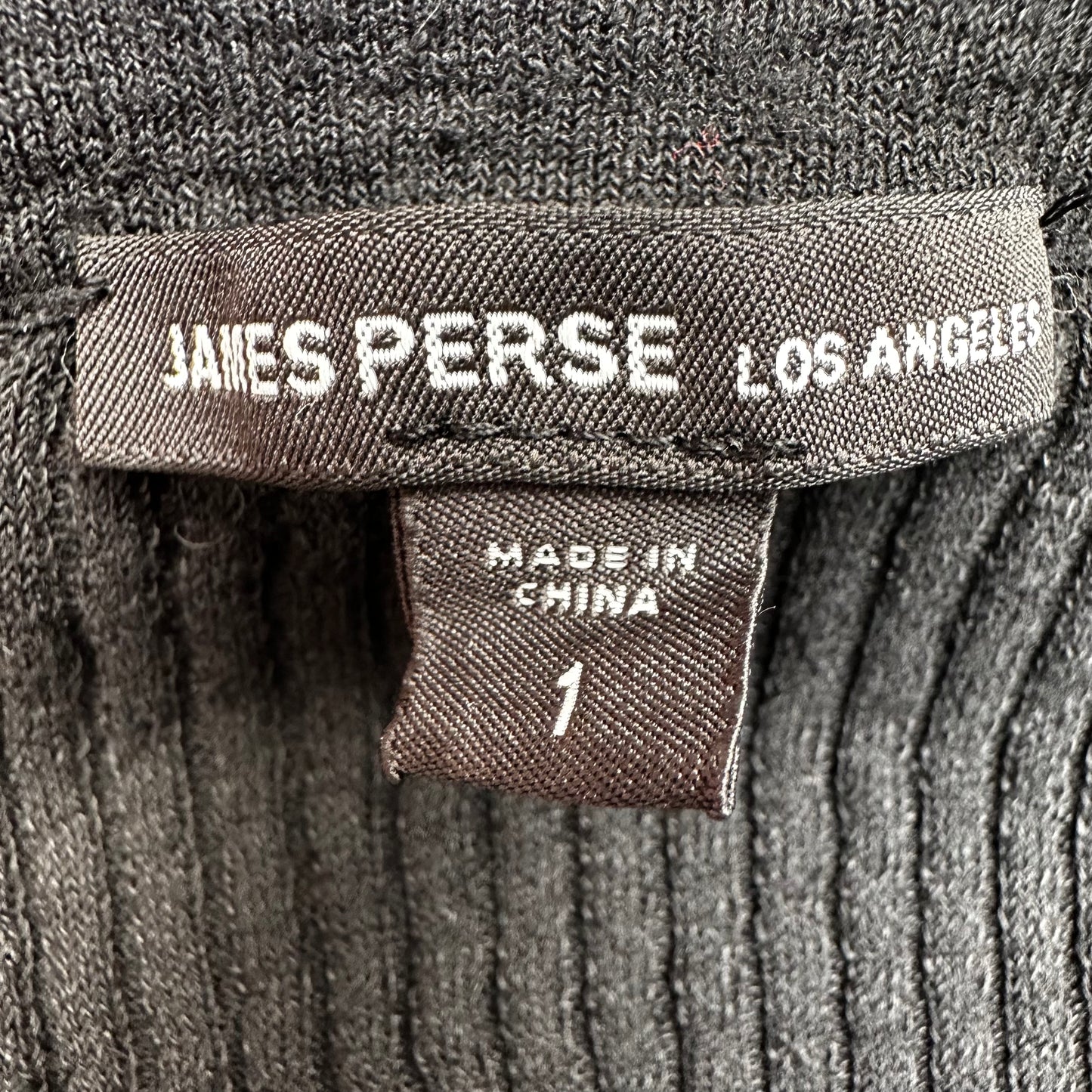 Carmel Black Ribbed Dress - S