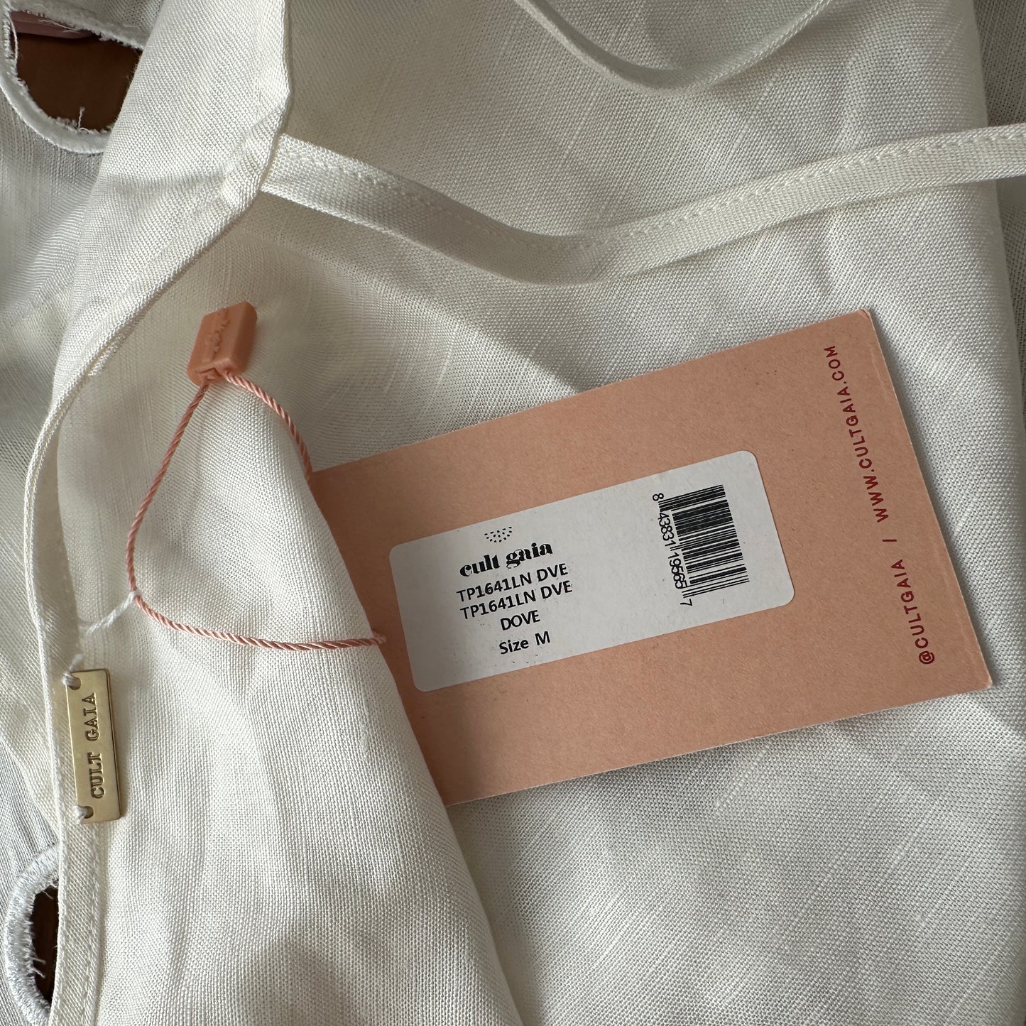 White Cutout Top - M