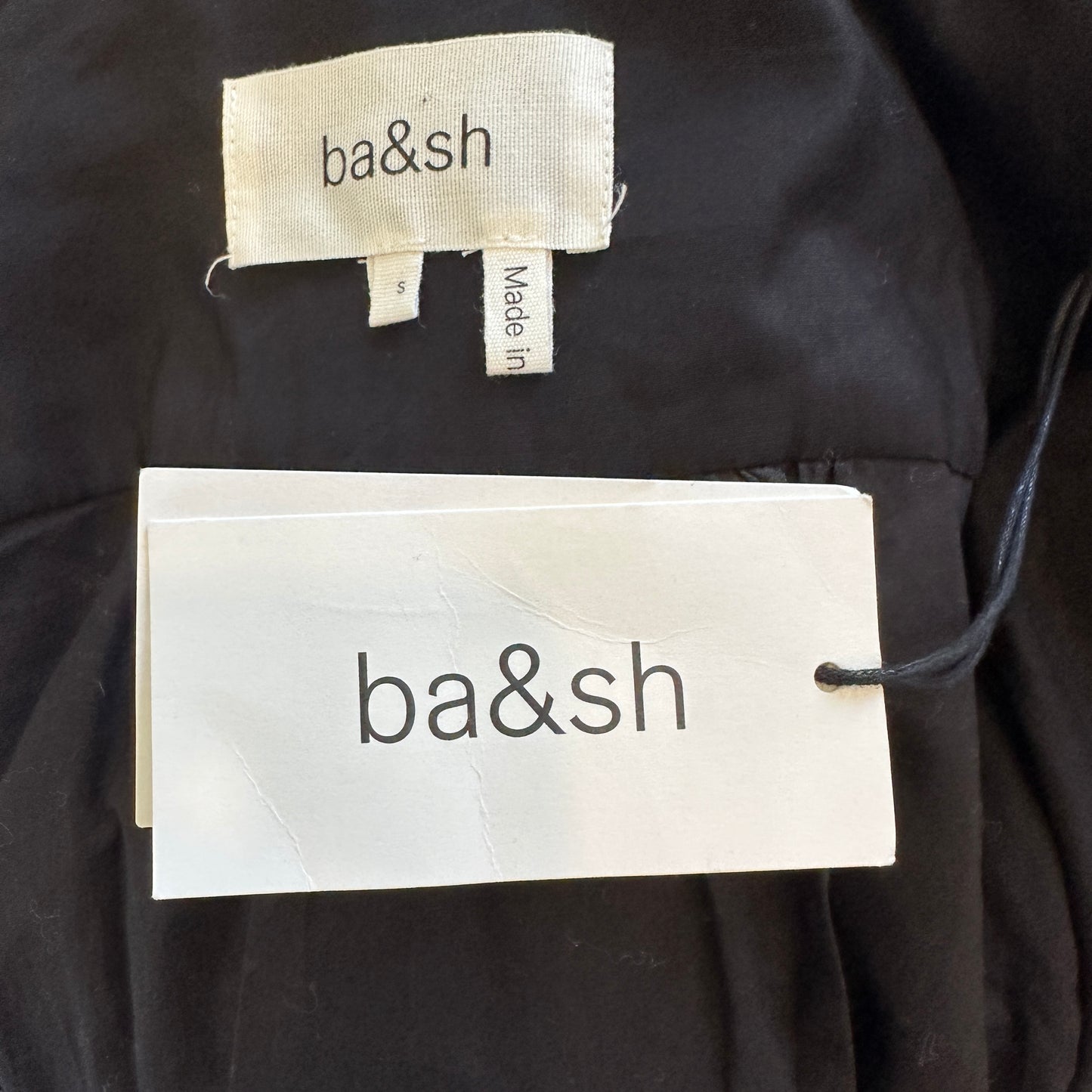 Button Down Black Dress - S