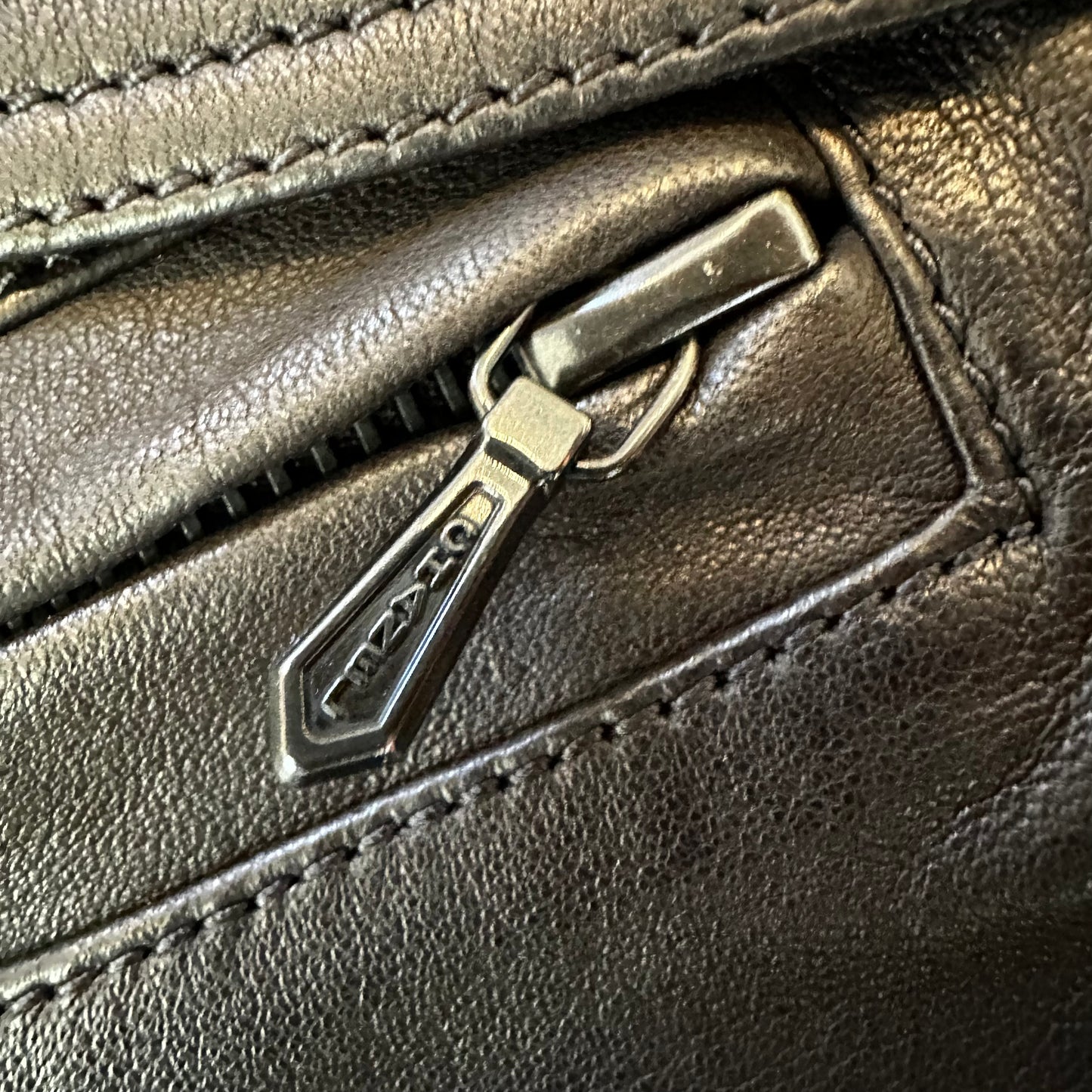 Vintage Black Leather Top - S