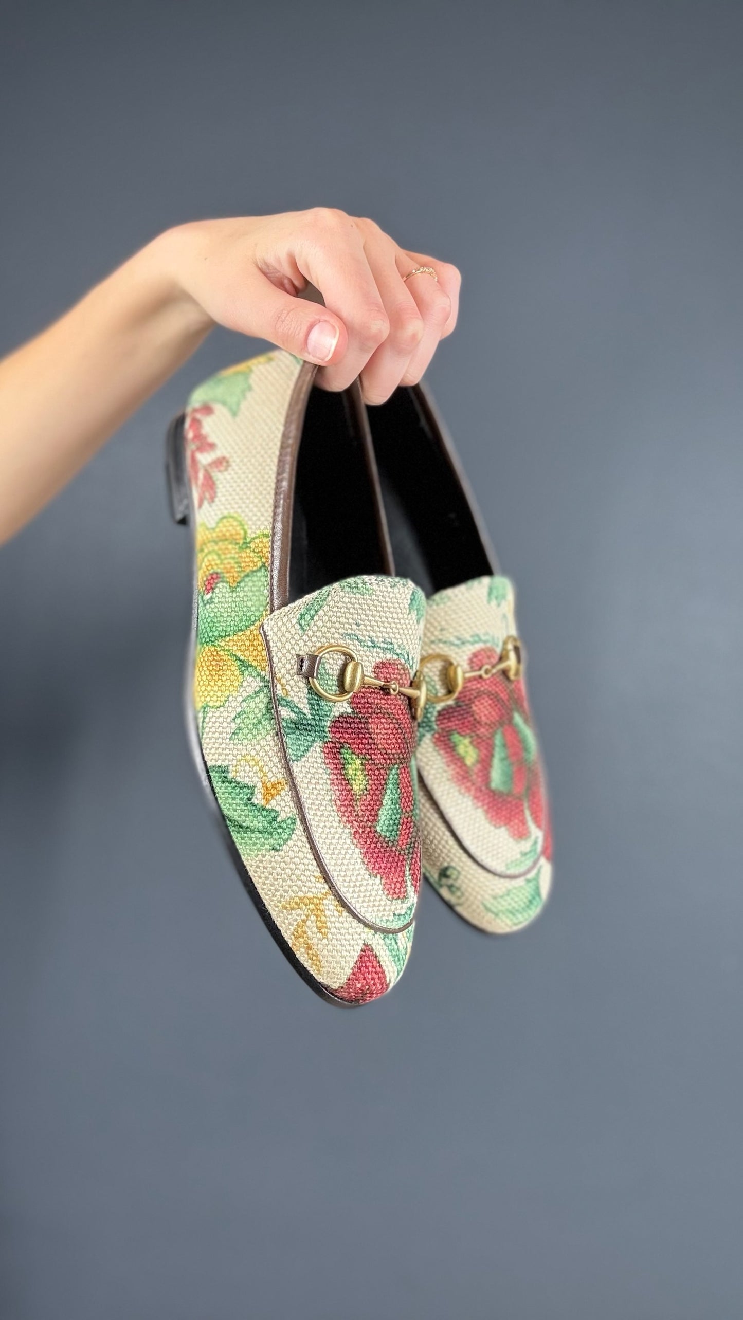Gucci Floral Loafers - 6