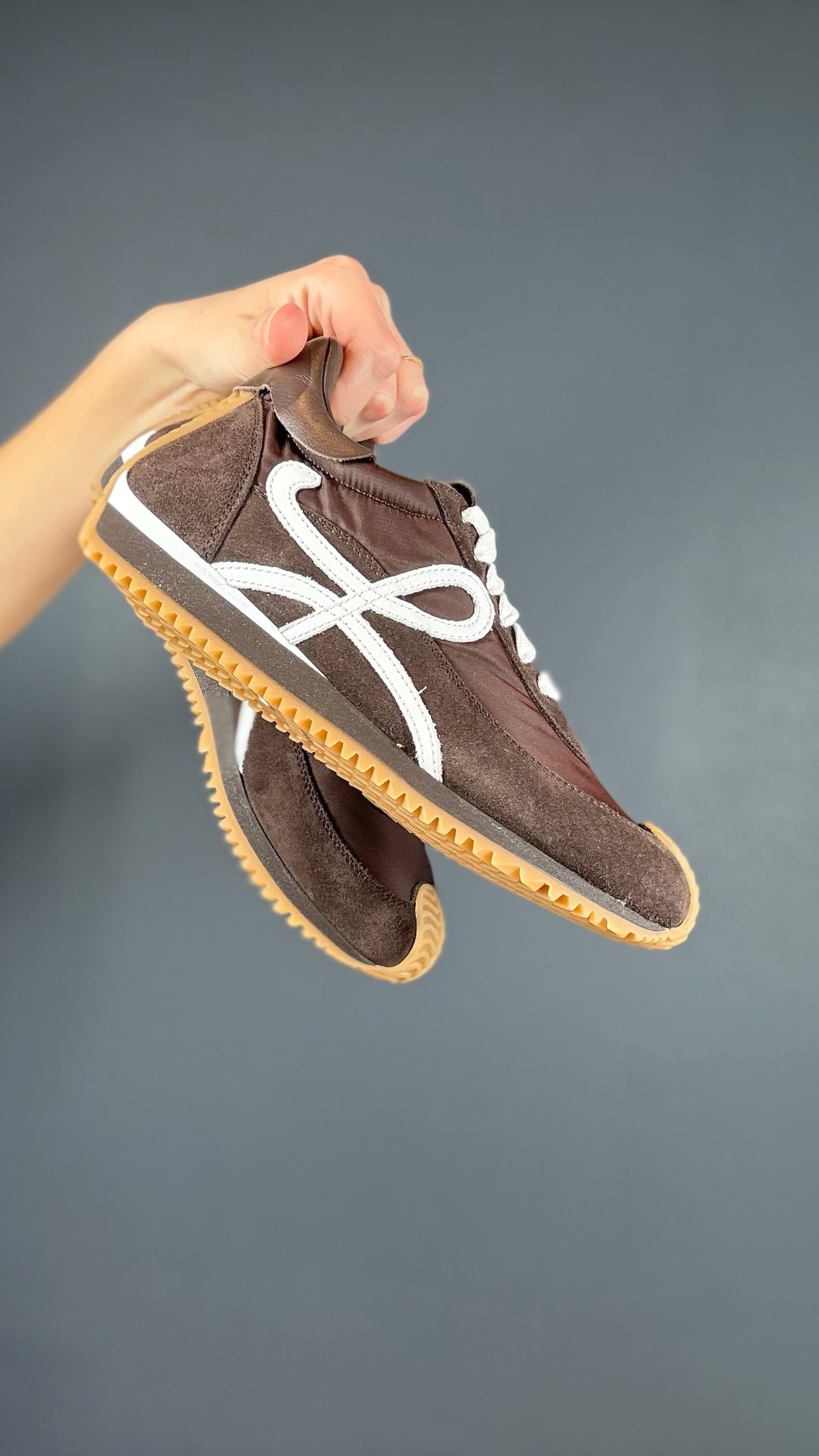 Loewe Brown Suede Sneakers - 6