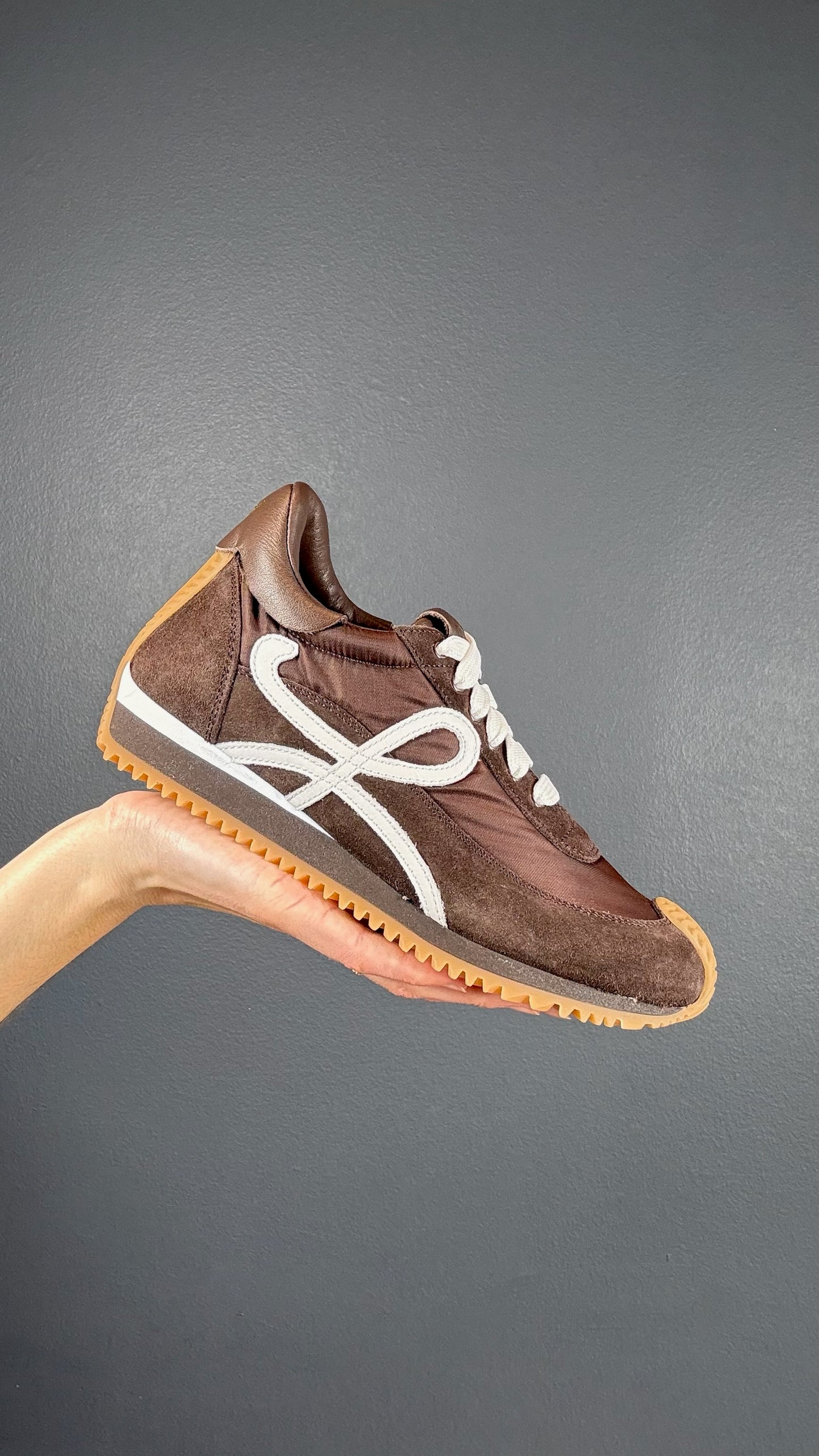 Loewe Brown Suede Sneakers - 6