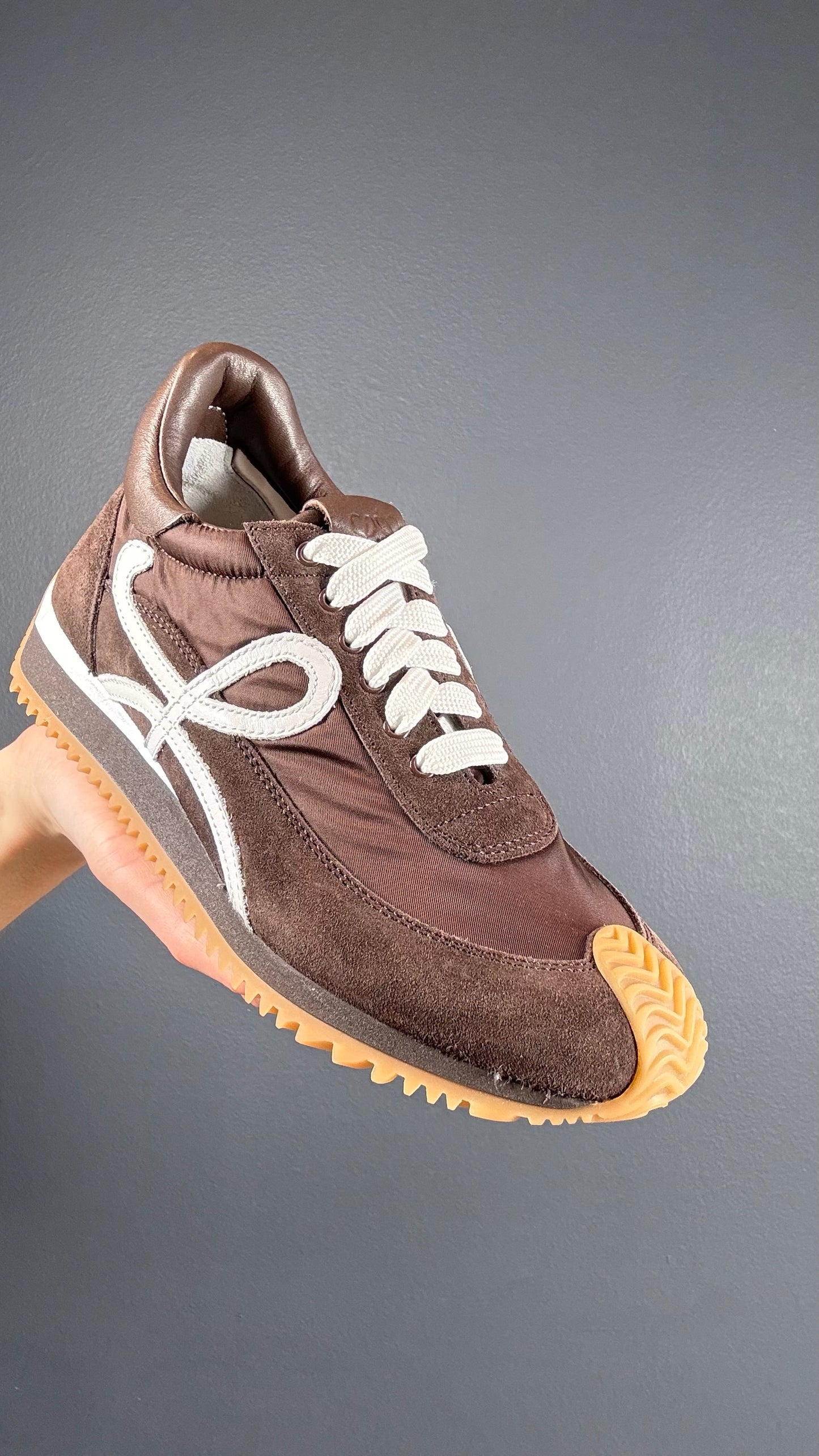 Loewe Brown Suede Sneakers - 6