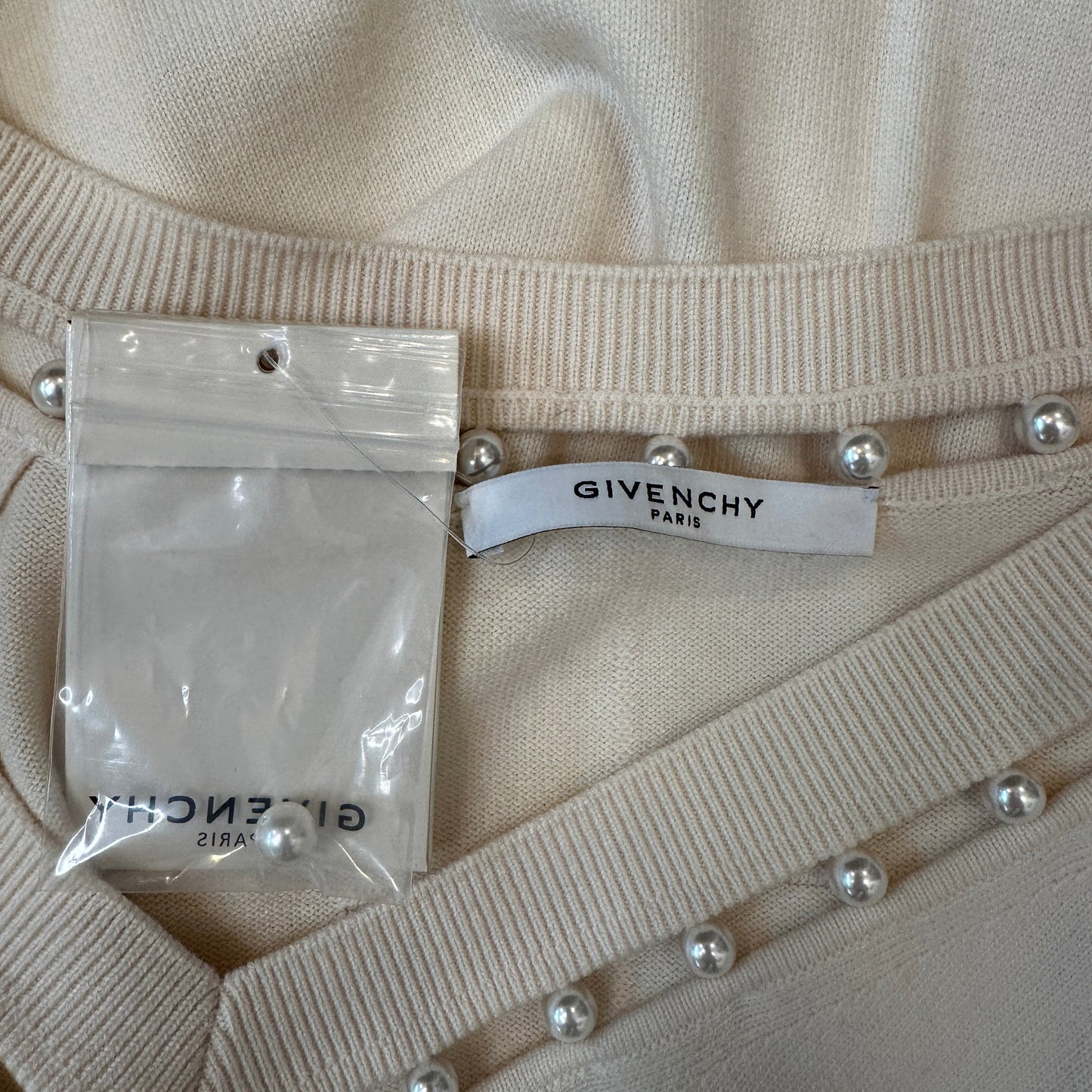 Oversized Faux-Pearl Sweater - M/L