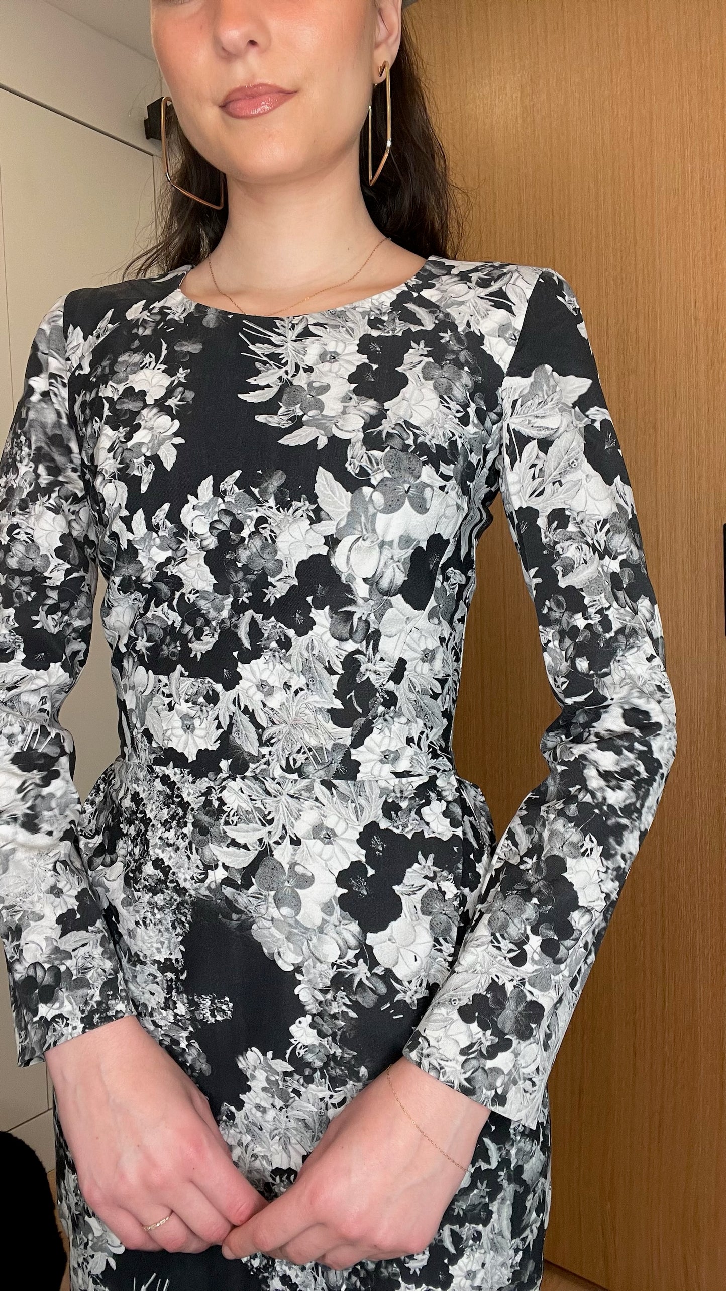 Floral Long Sleeve Dress - XS