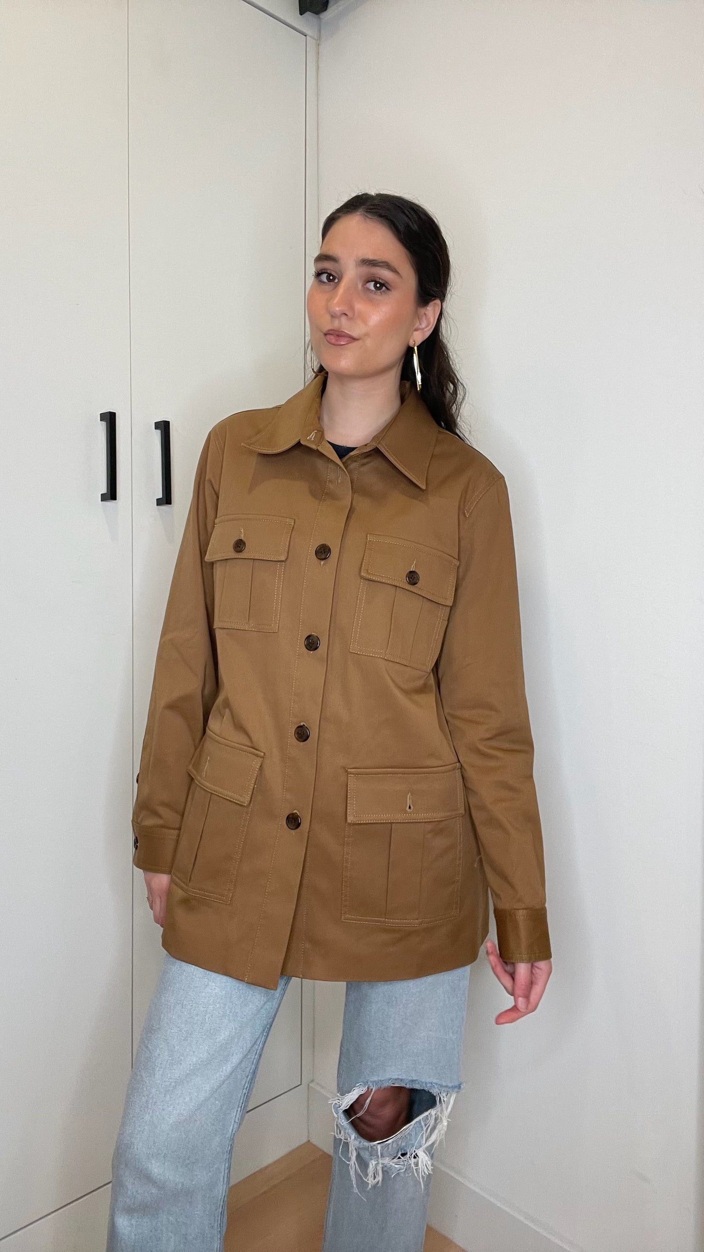 Camel Utility Jacket - M