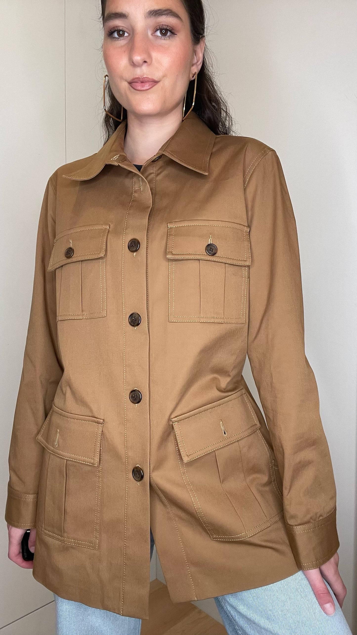 Camel Utility Jacket - M