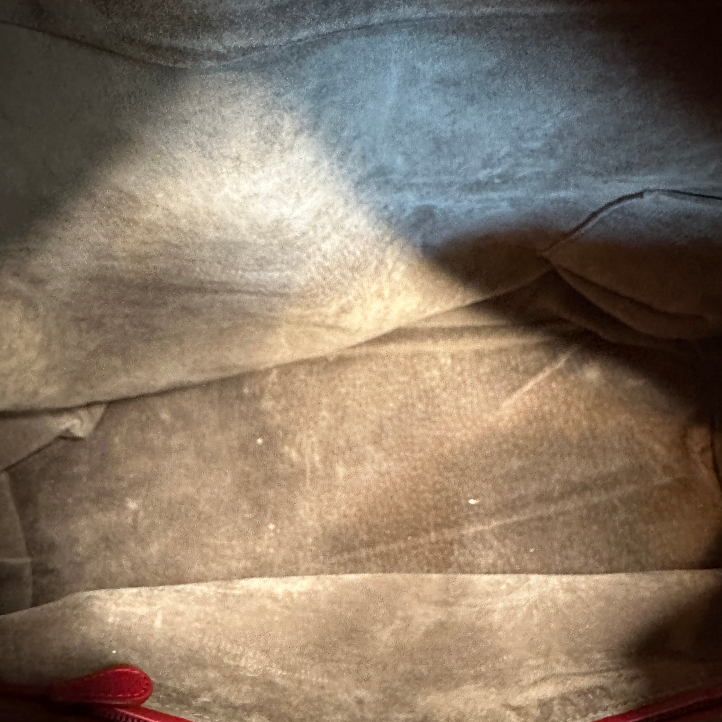 Large Red Intrecciato Tote