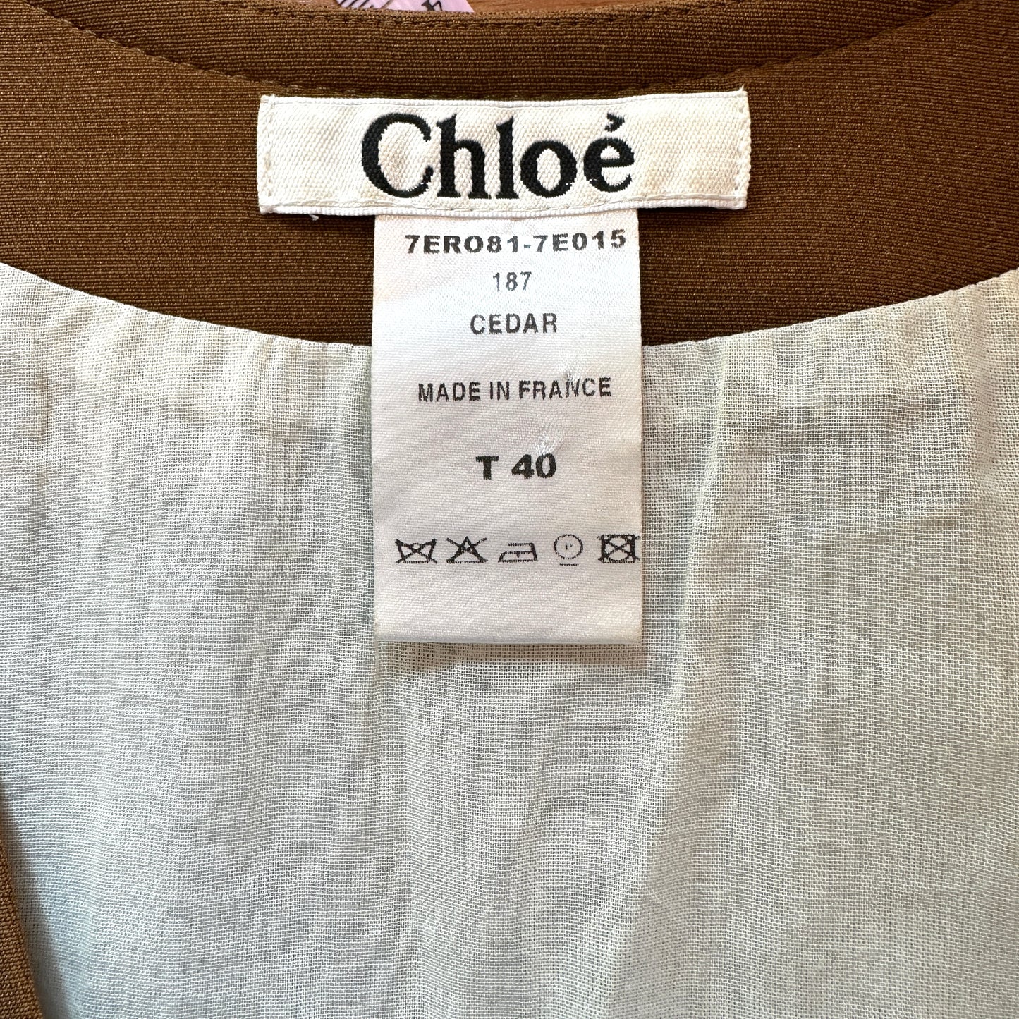 Vintage Brown Mini Dress - M