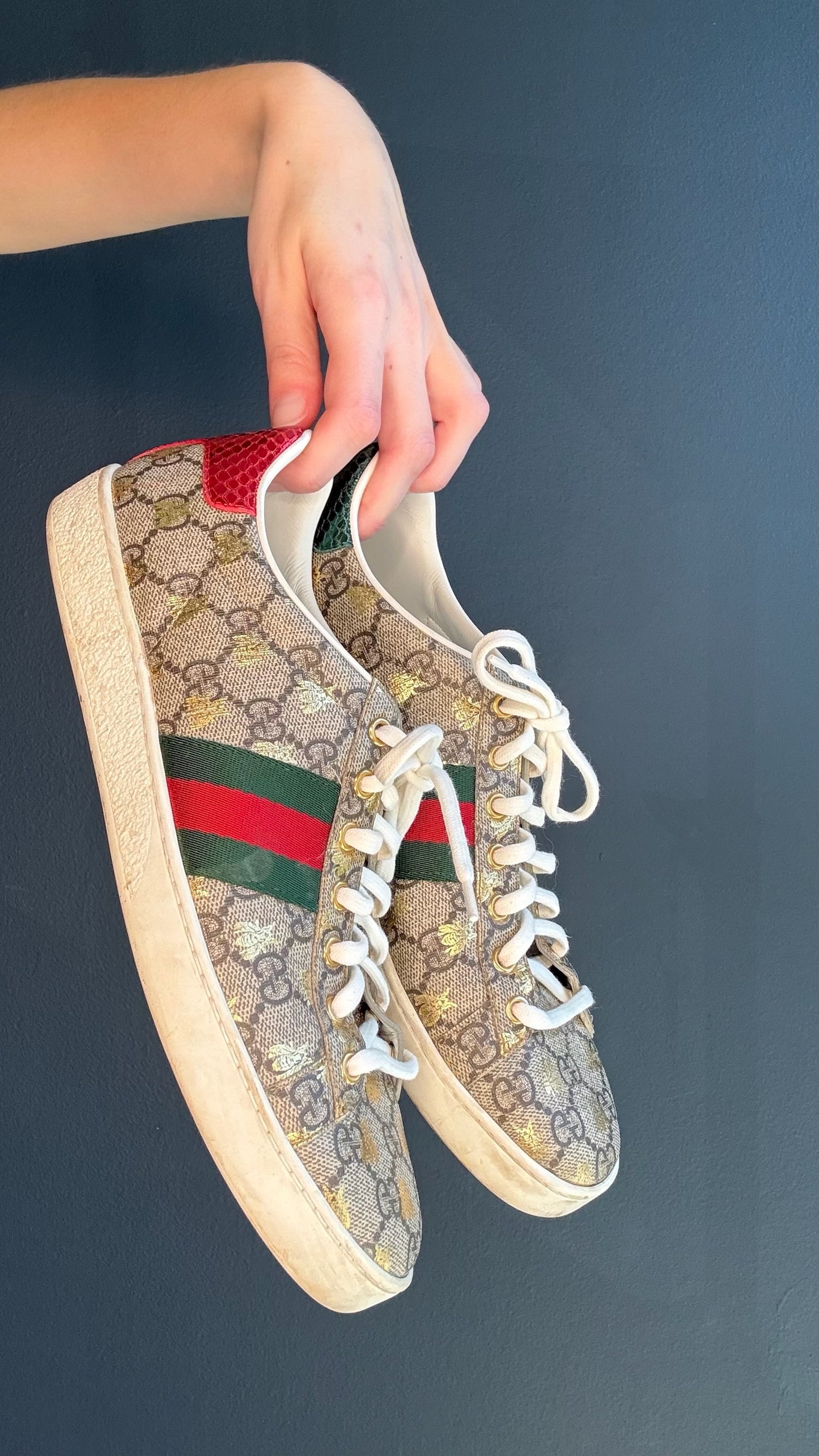 Gucci Monogram Sneakers - 40