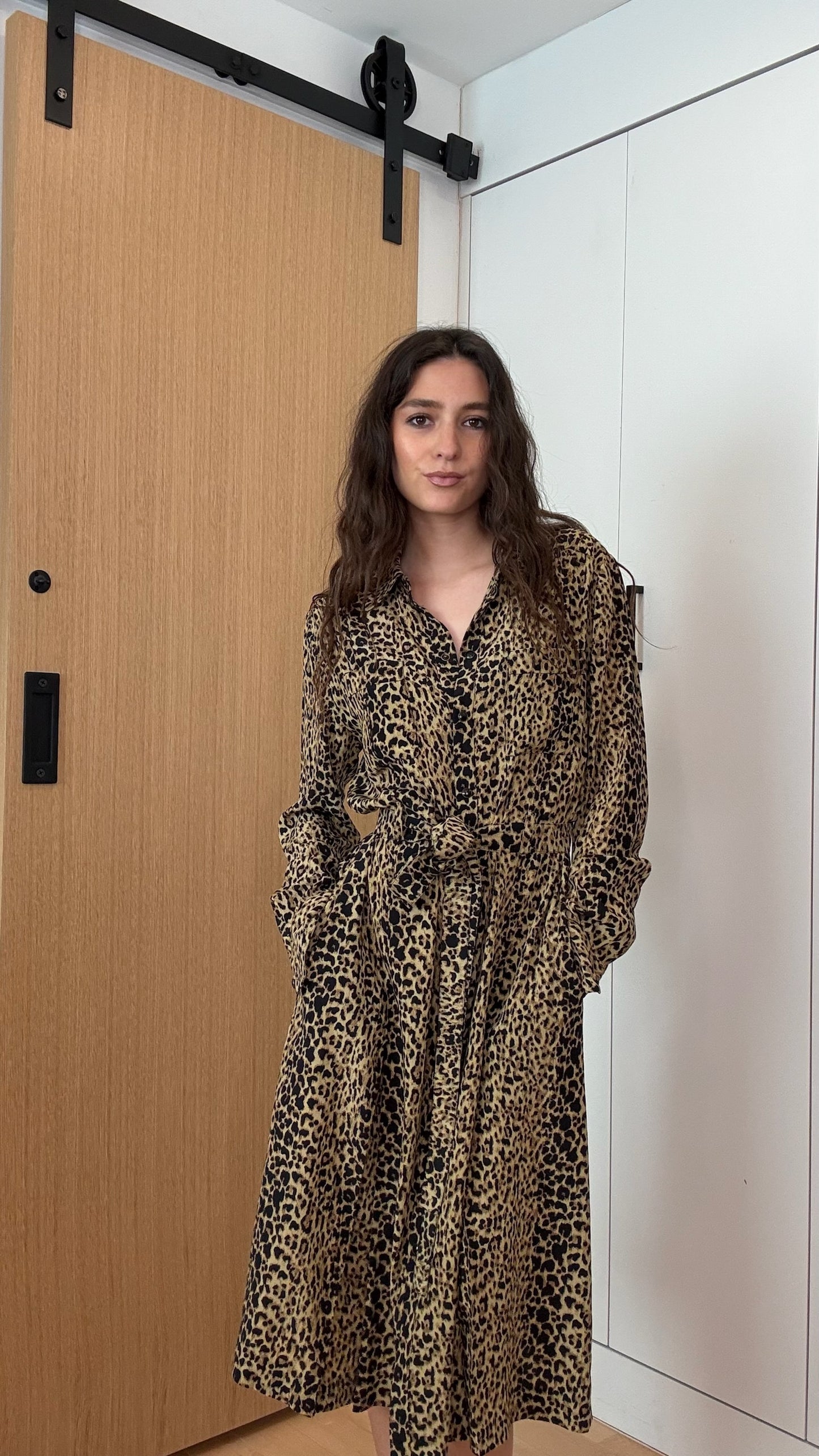 Leopard Long Dress - M