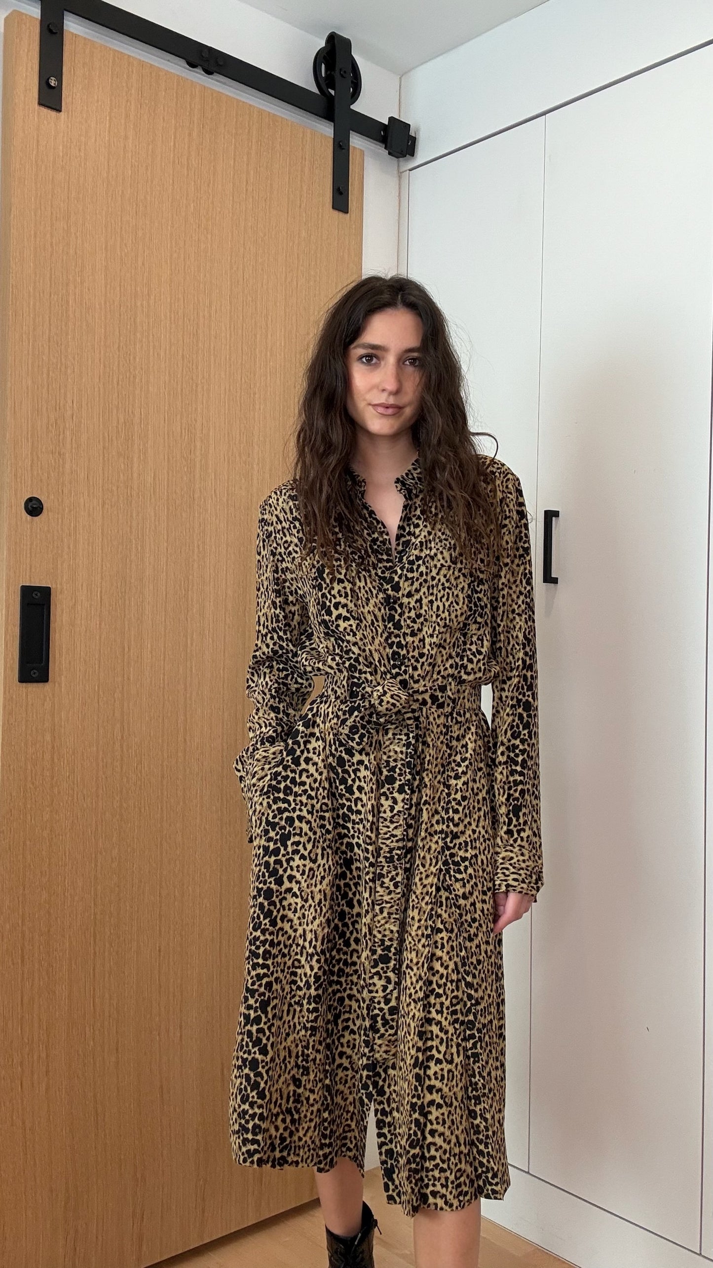 Leopard Long Dress - M