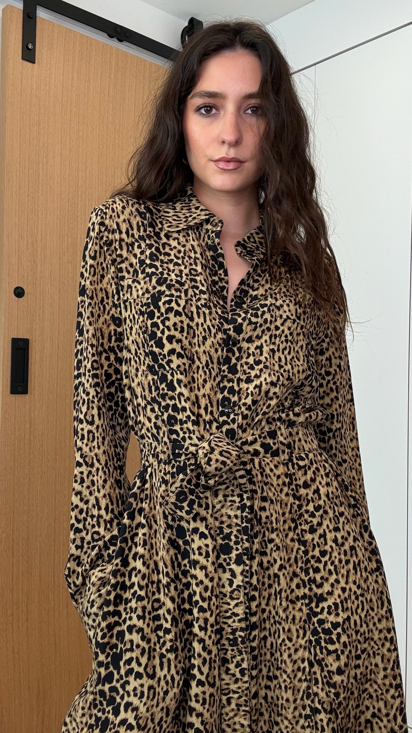 Leopard Long Dress - M
