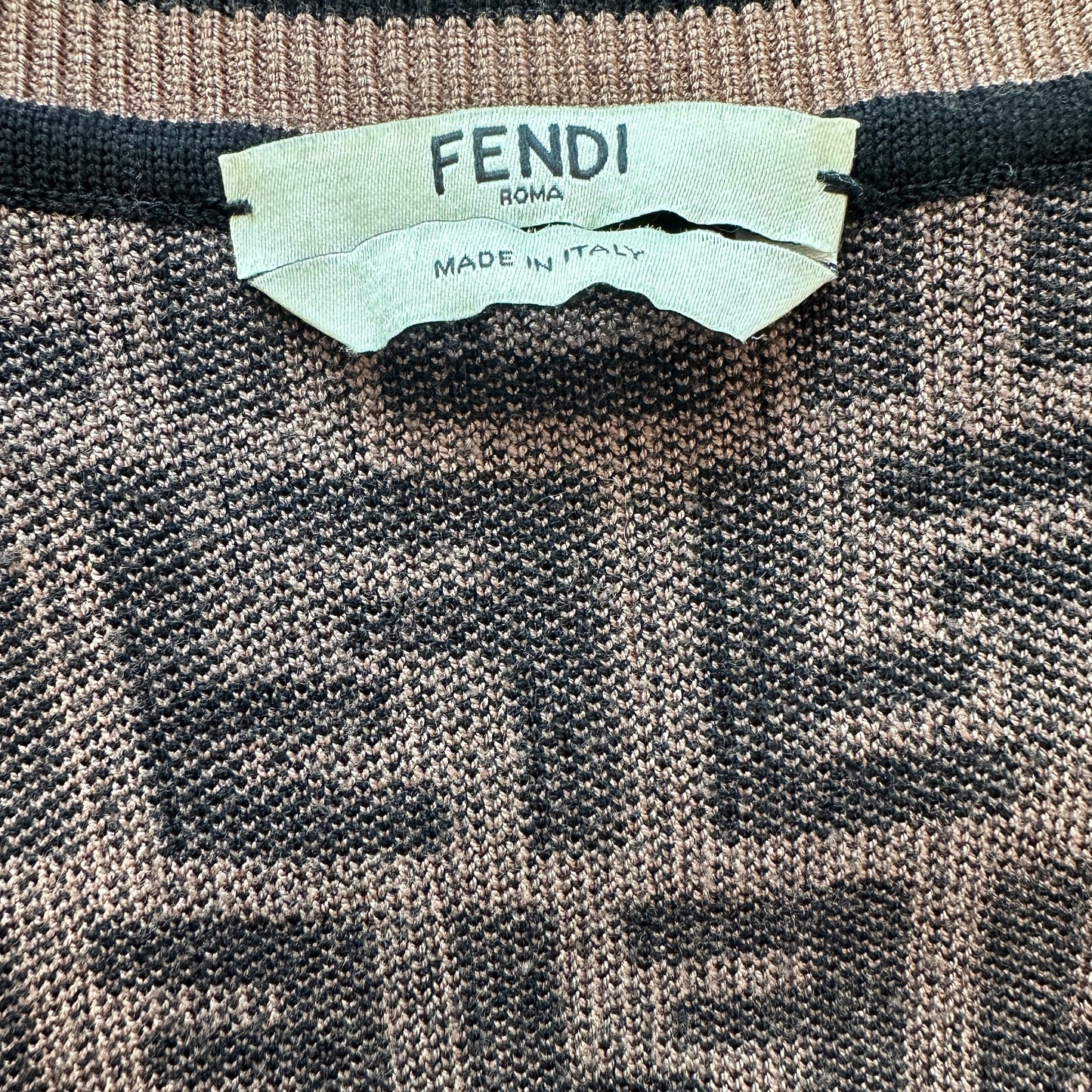 Logo Brown Dress - XS