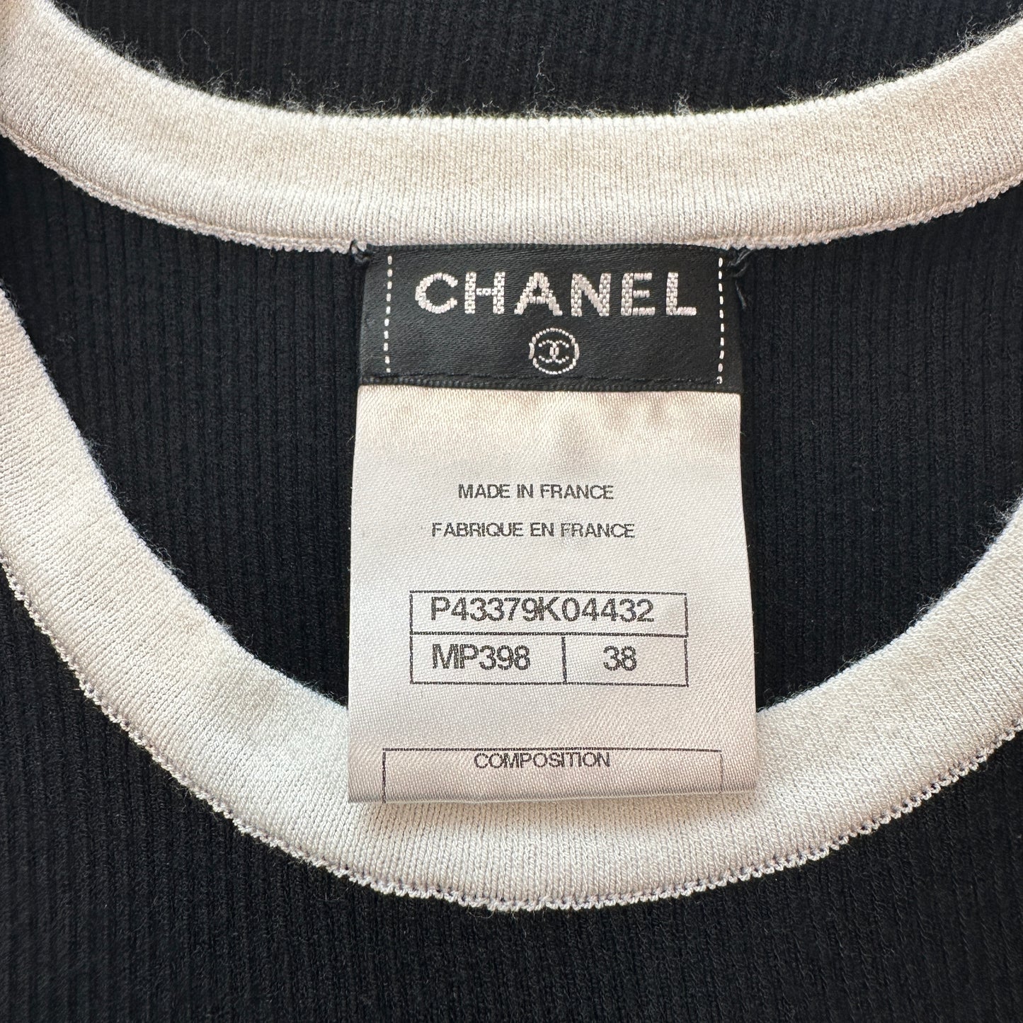 Black & White Distressed Dress - S