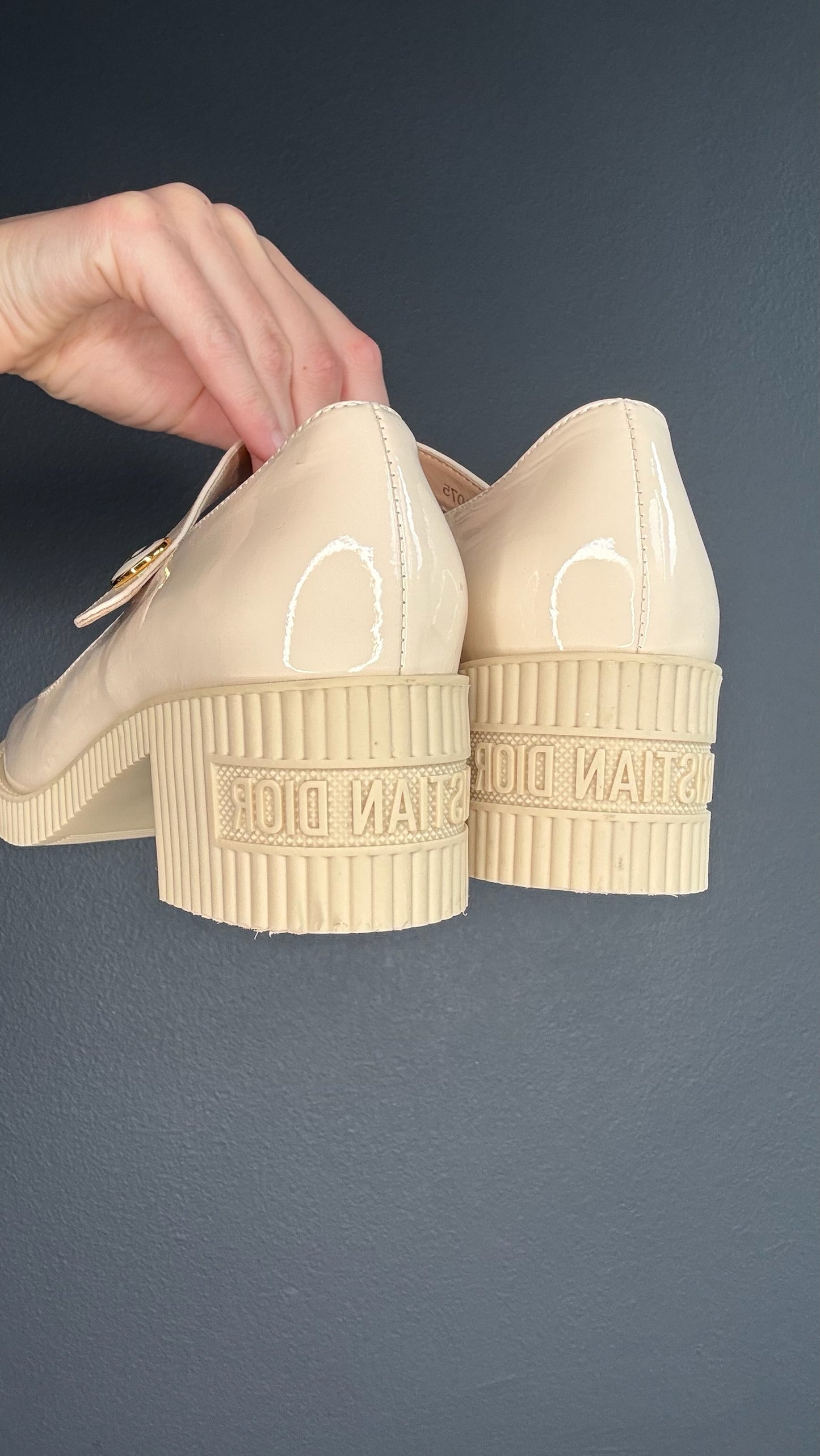 Dior Patent Logo Mary Jane Shoes - 11