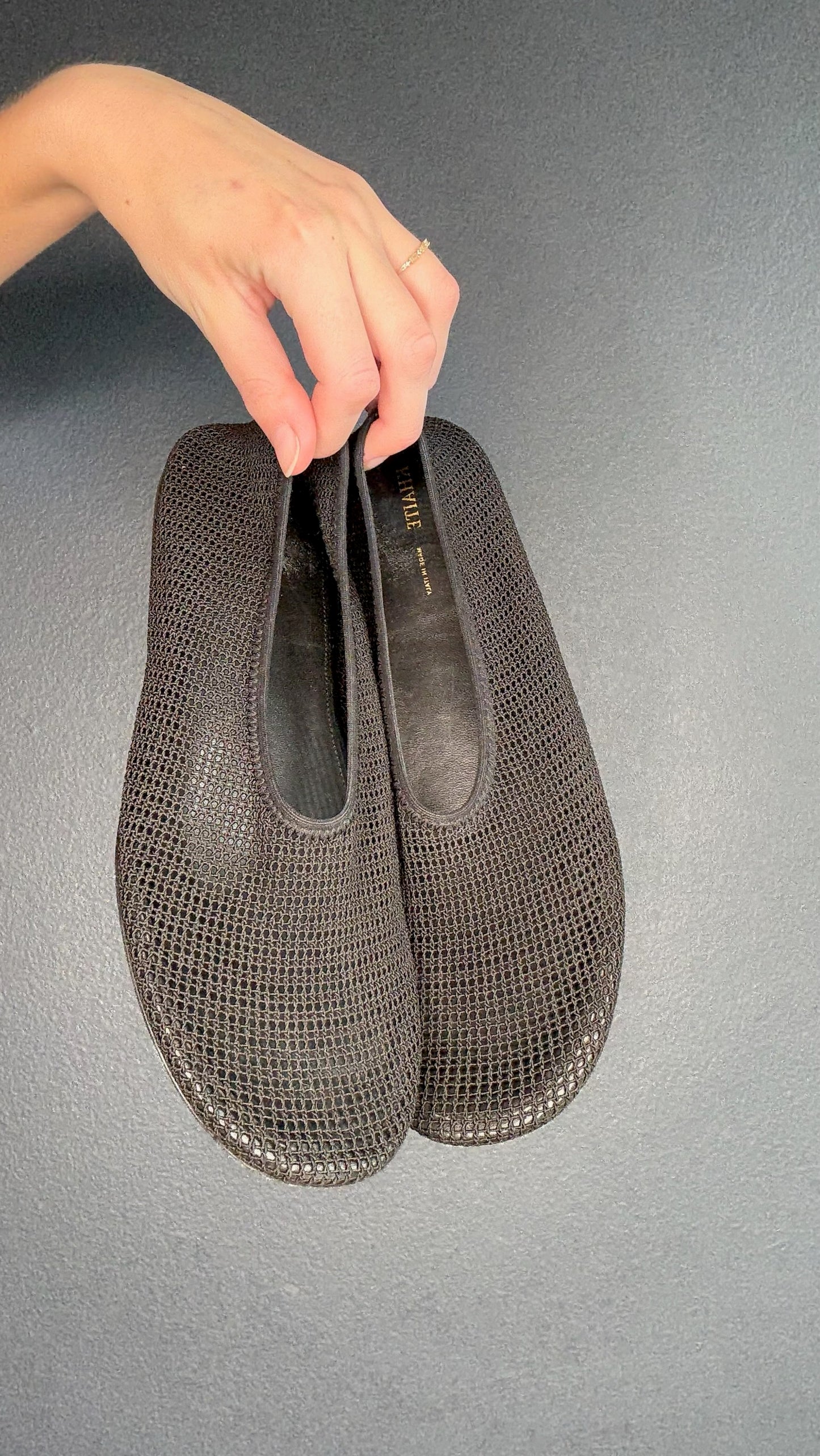 Khaite Black Ballet Flats