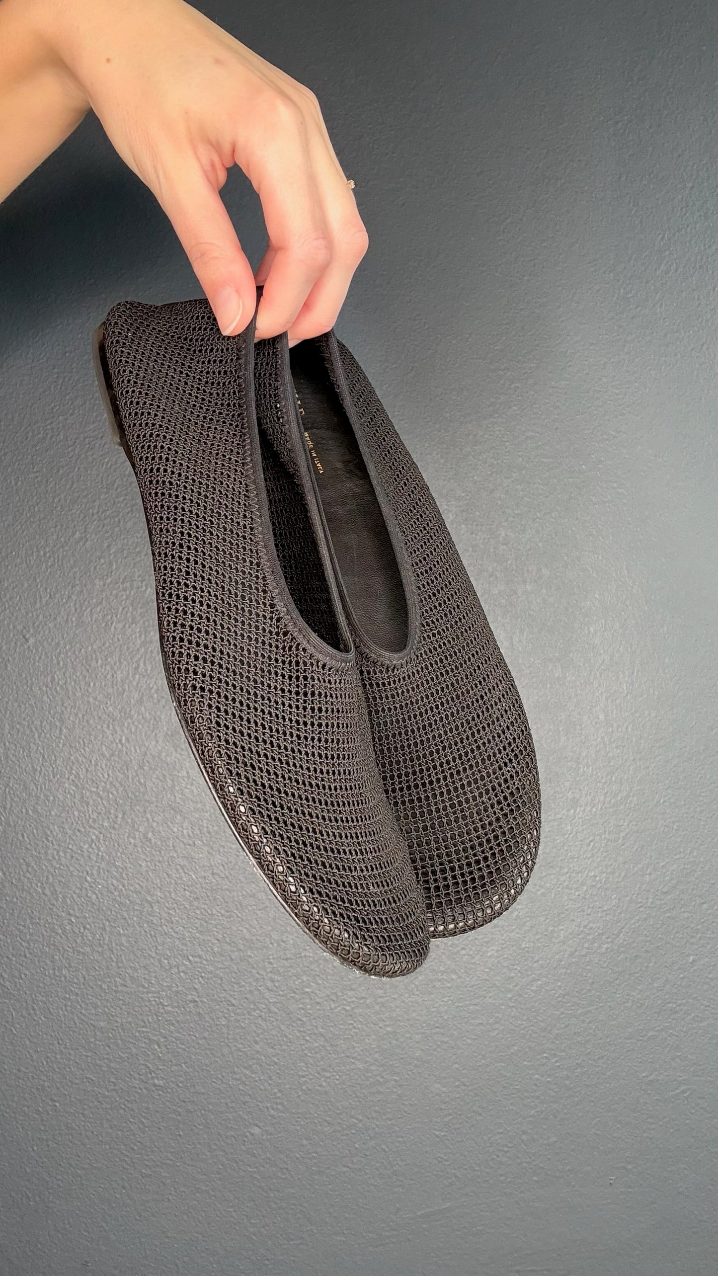 Khaite Black Ballet Flats