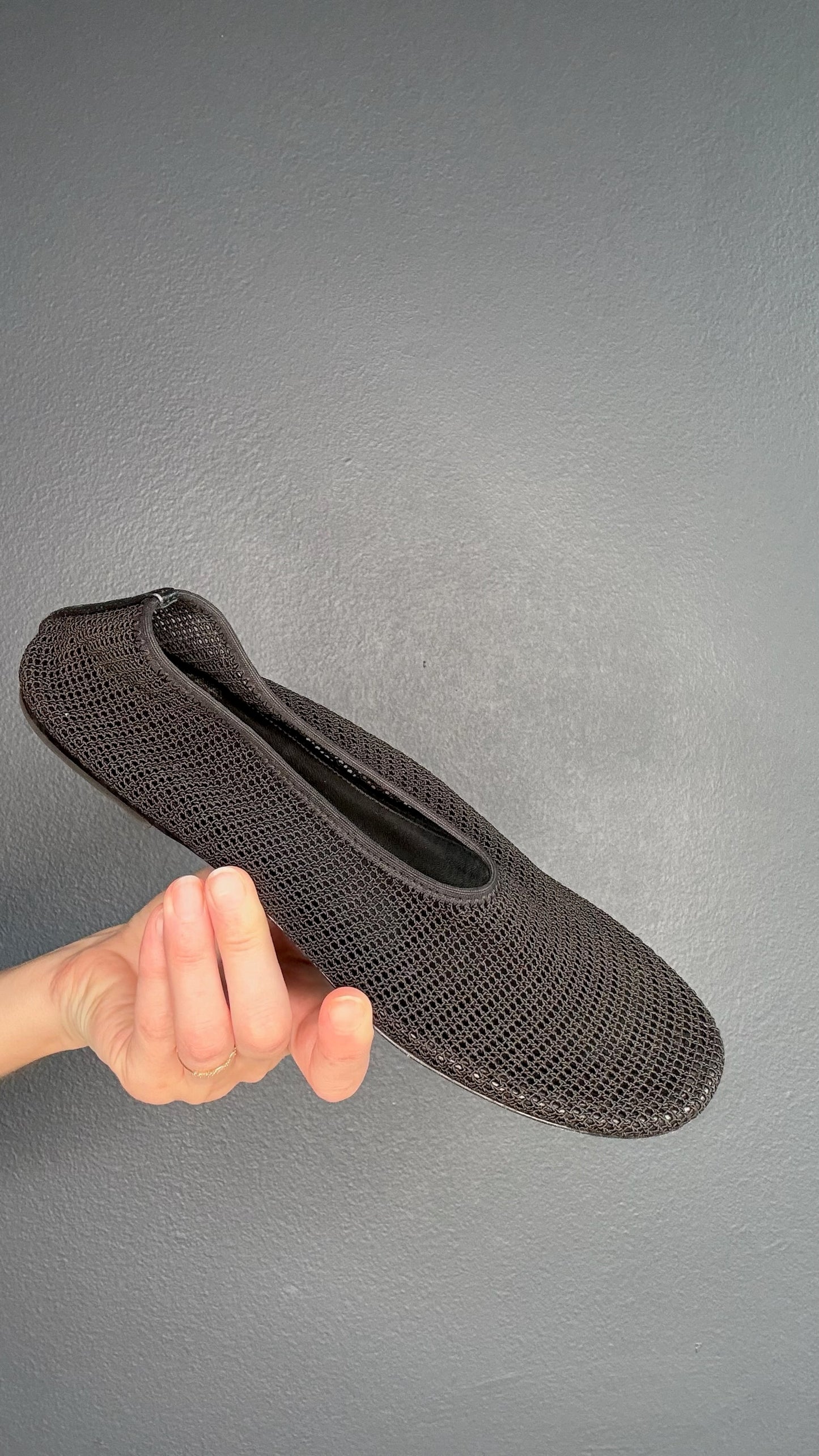Khaite Black Ballet Flats