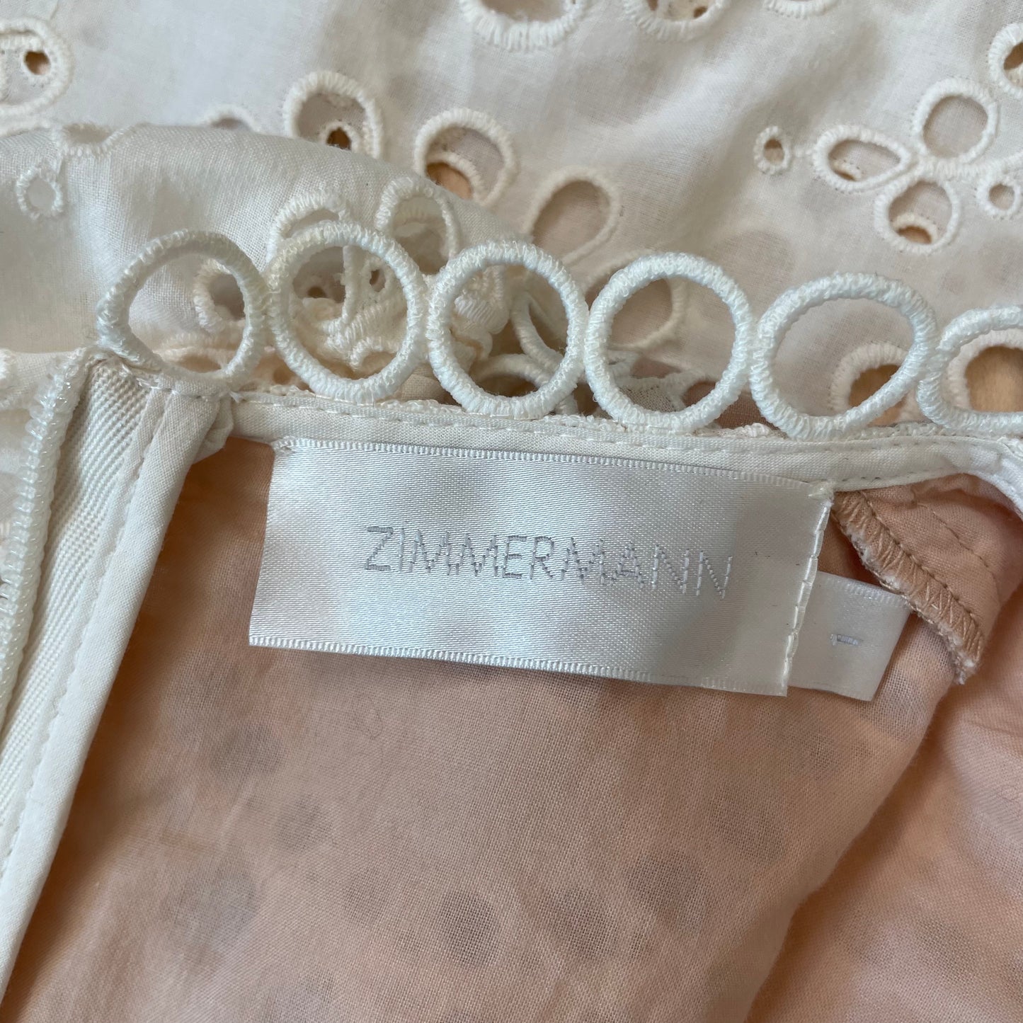 White Eyelet Lace Long Dress - 1