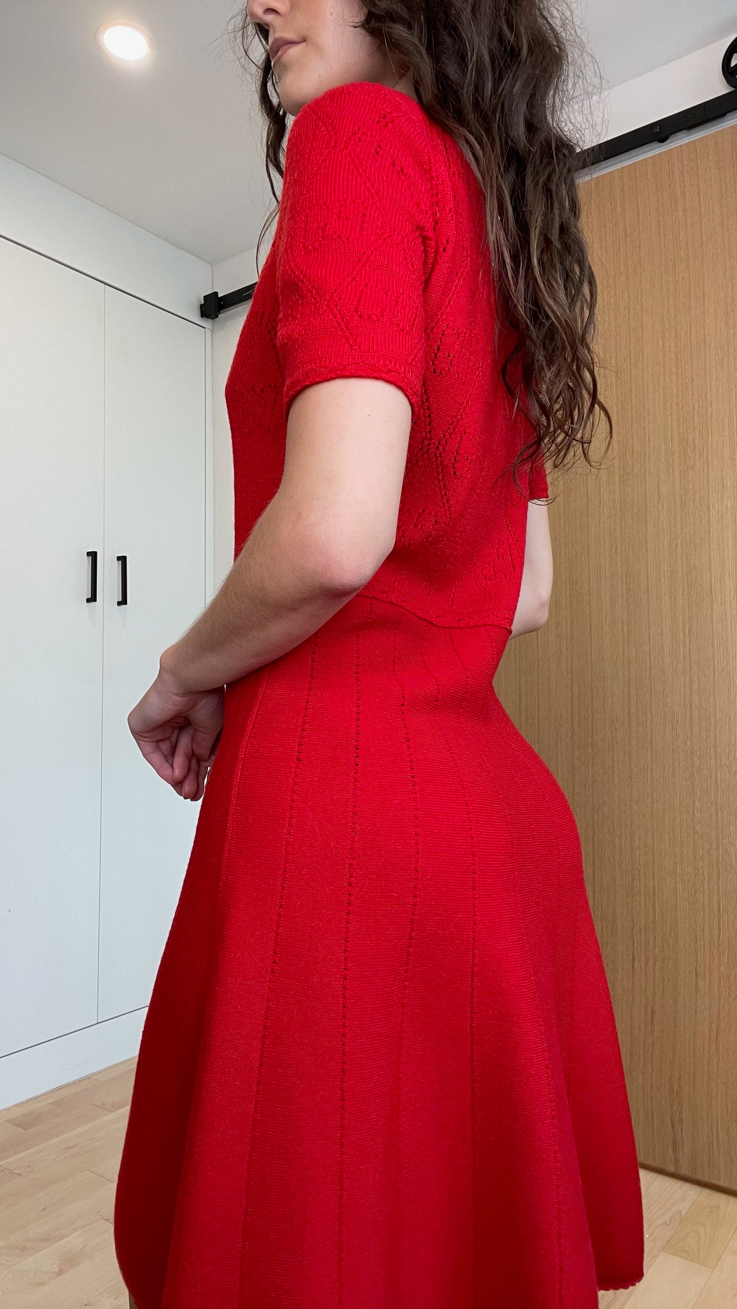 Red Logo Dress - S