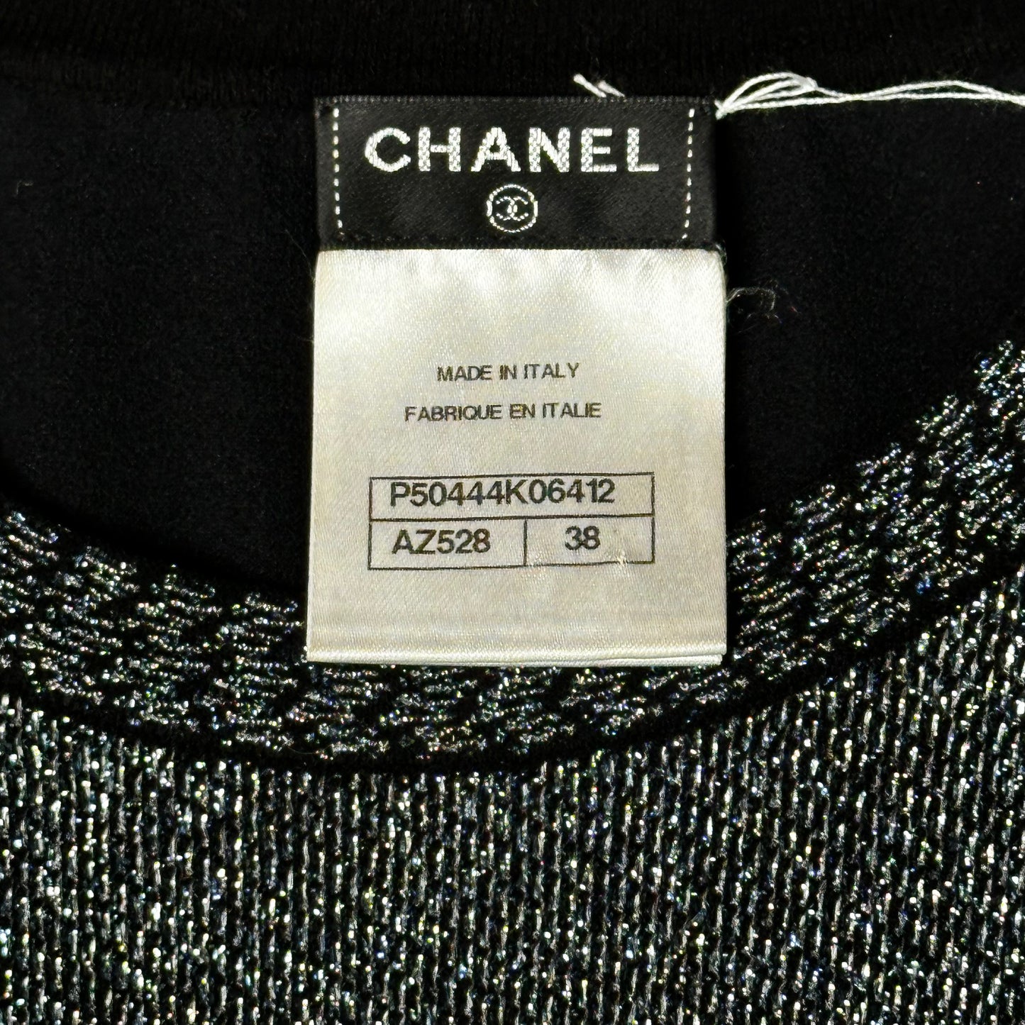 Metallic Silver Sweater - S