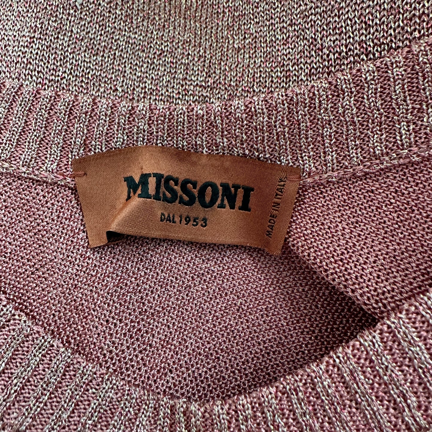 Pink Metallic Top - M