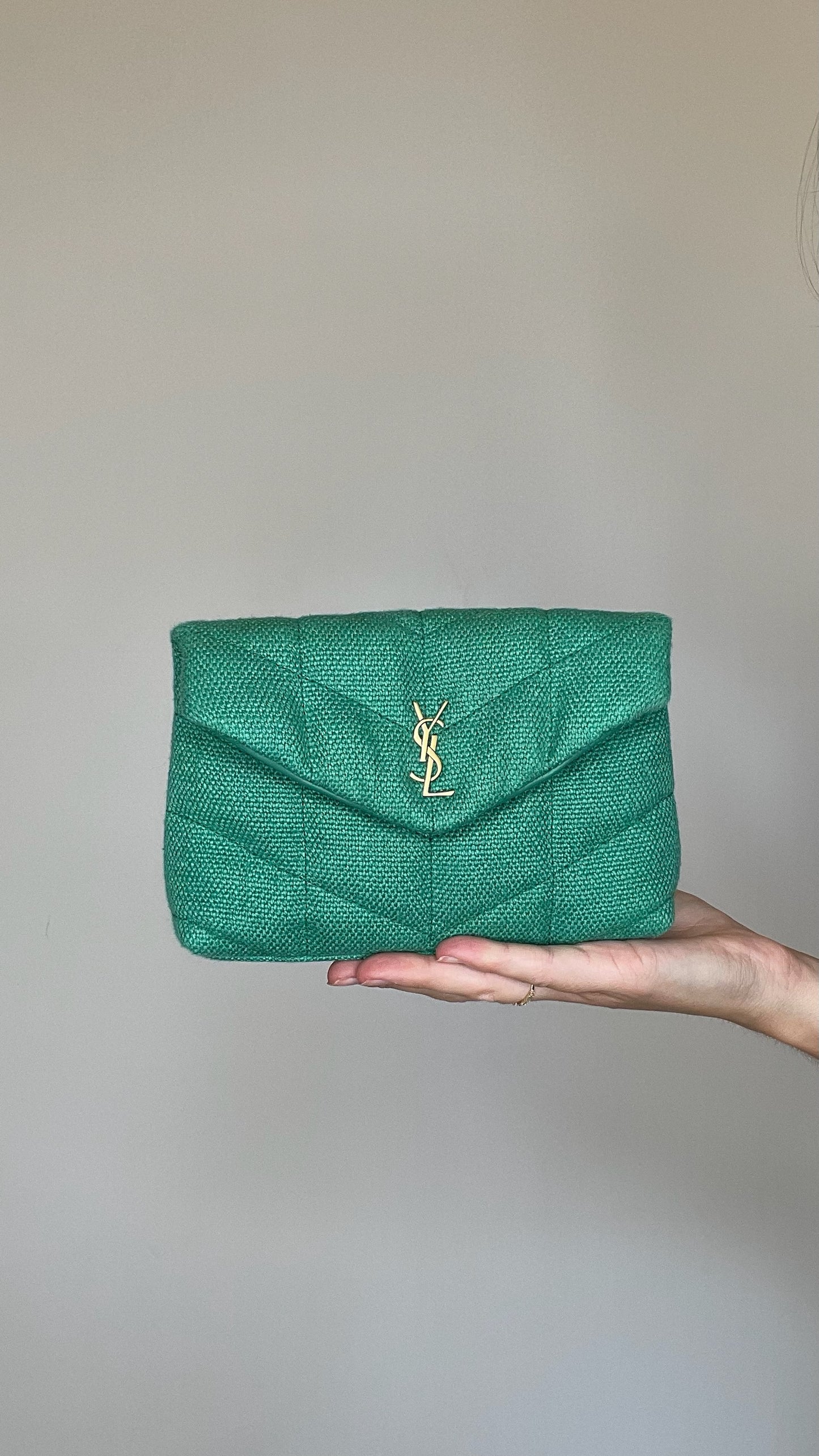 Loulou Green Clutch