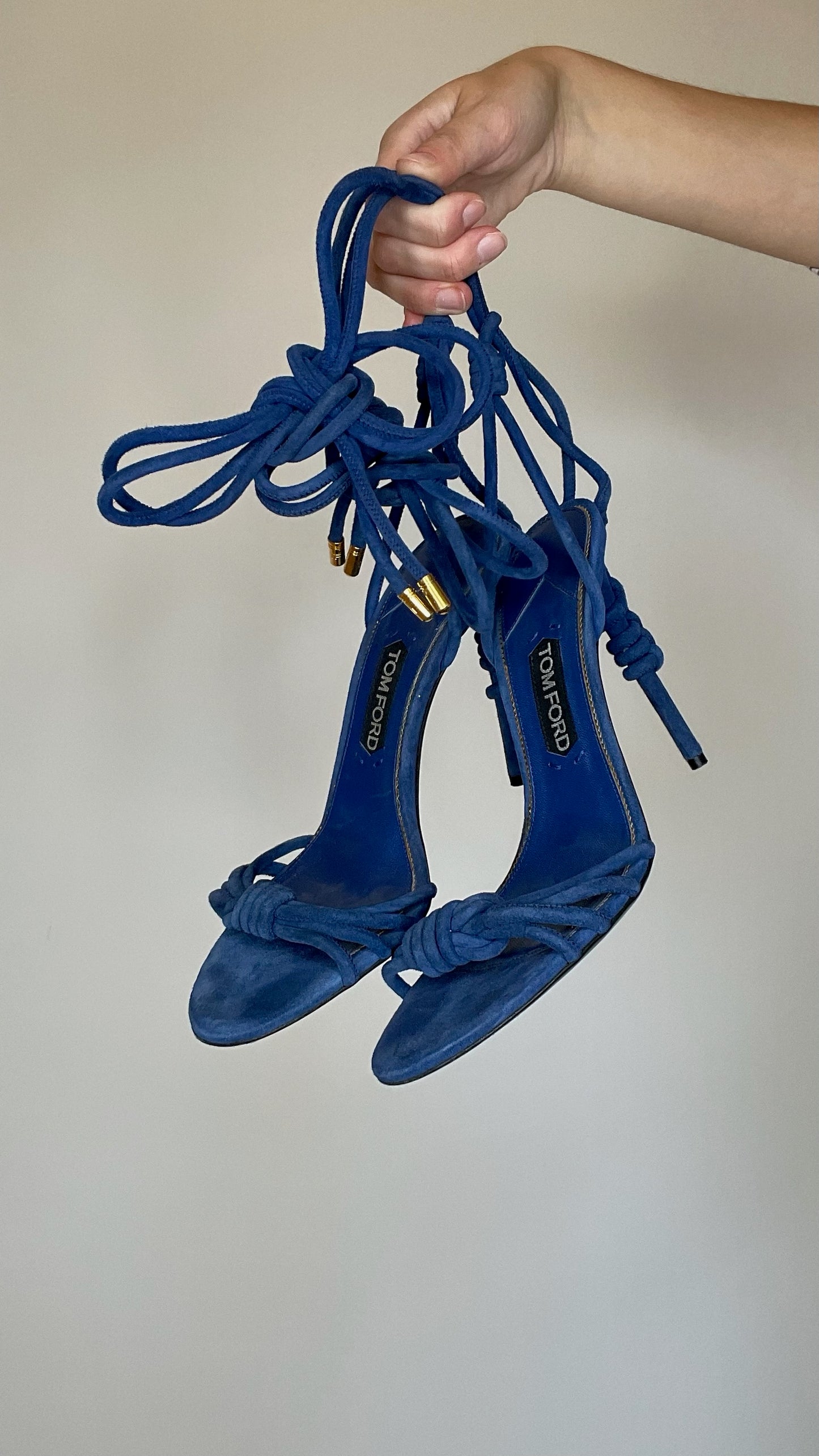Blue Suede Heels - 10.5