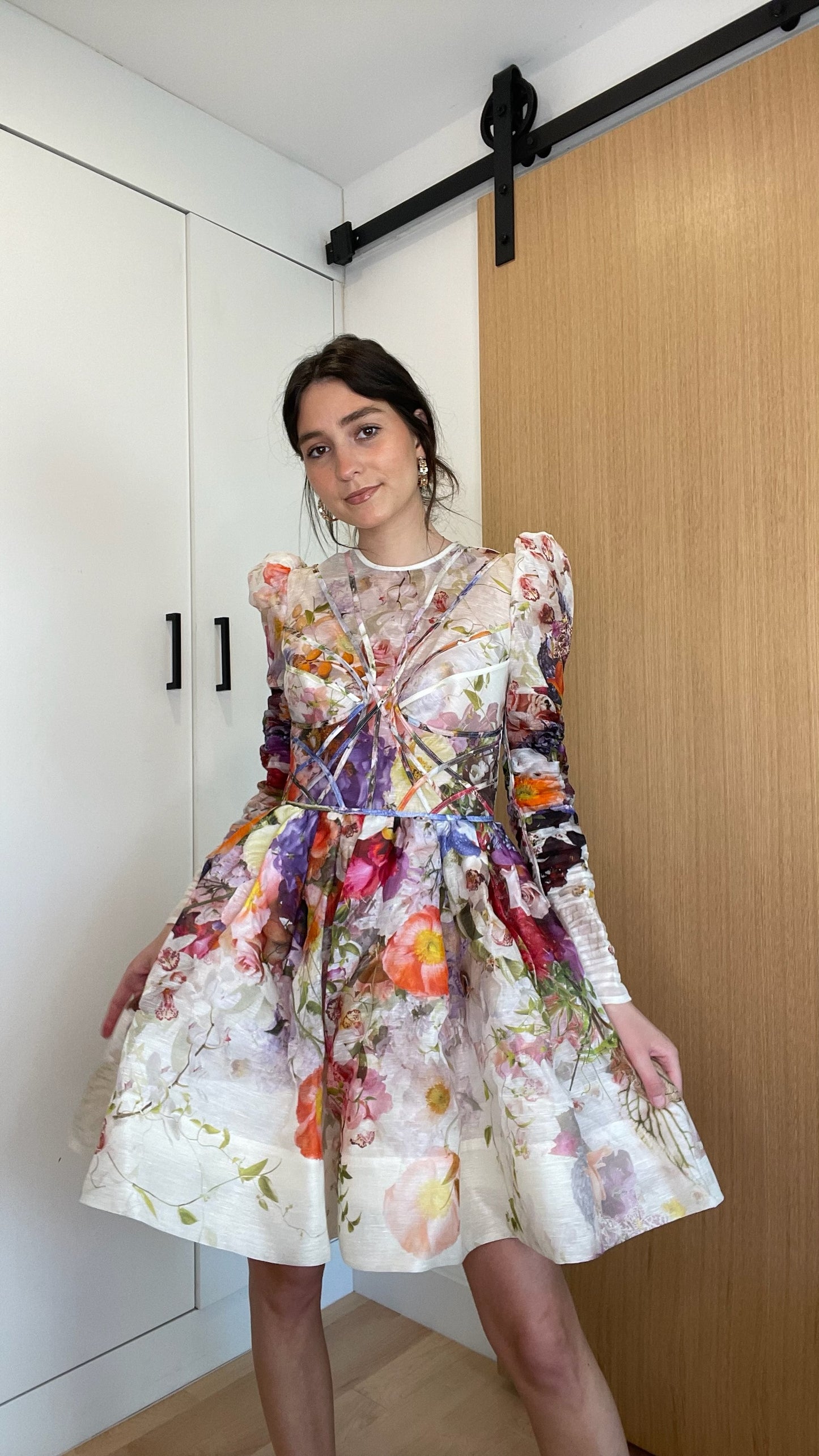 Floral Mini Dress - 0