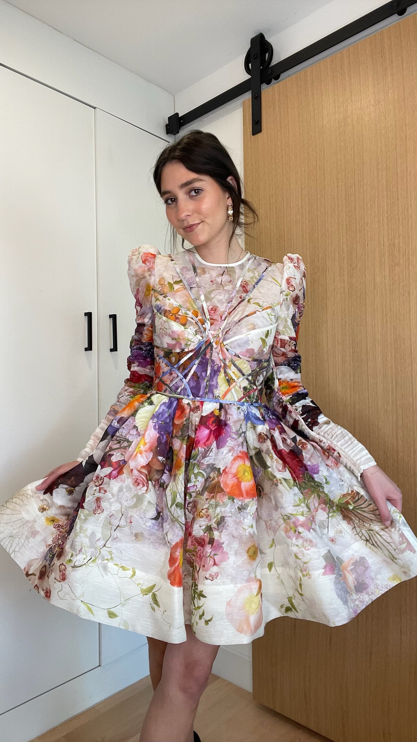 Floral Mini Dress - 0