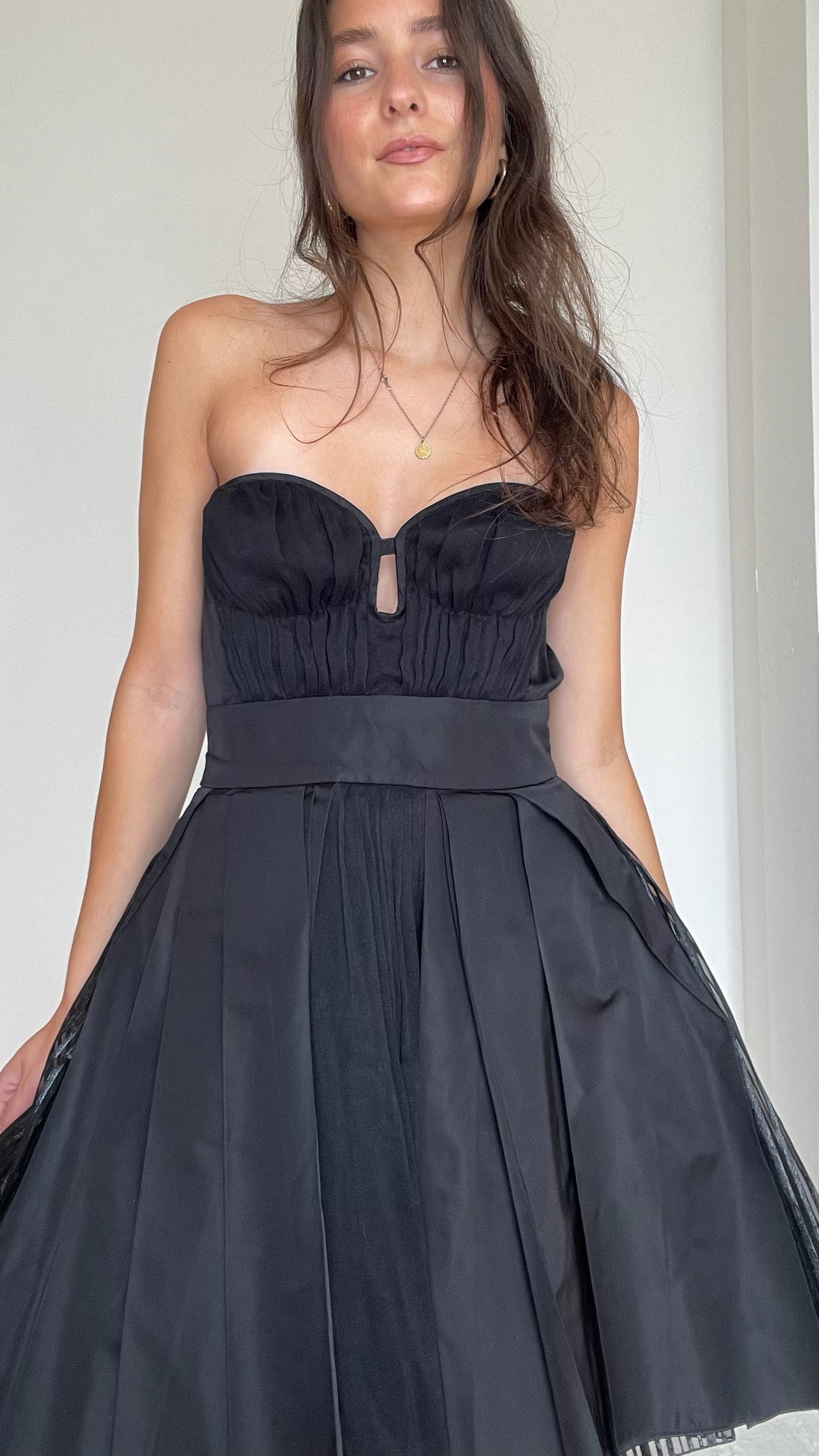 Black Bustier Dress - S