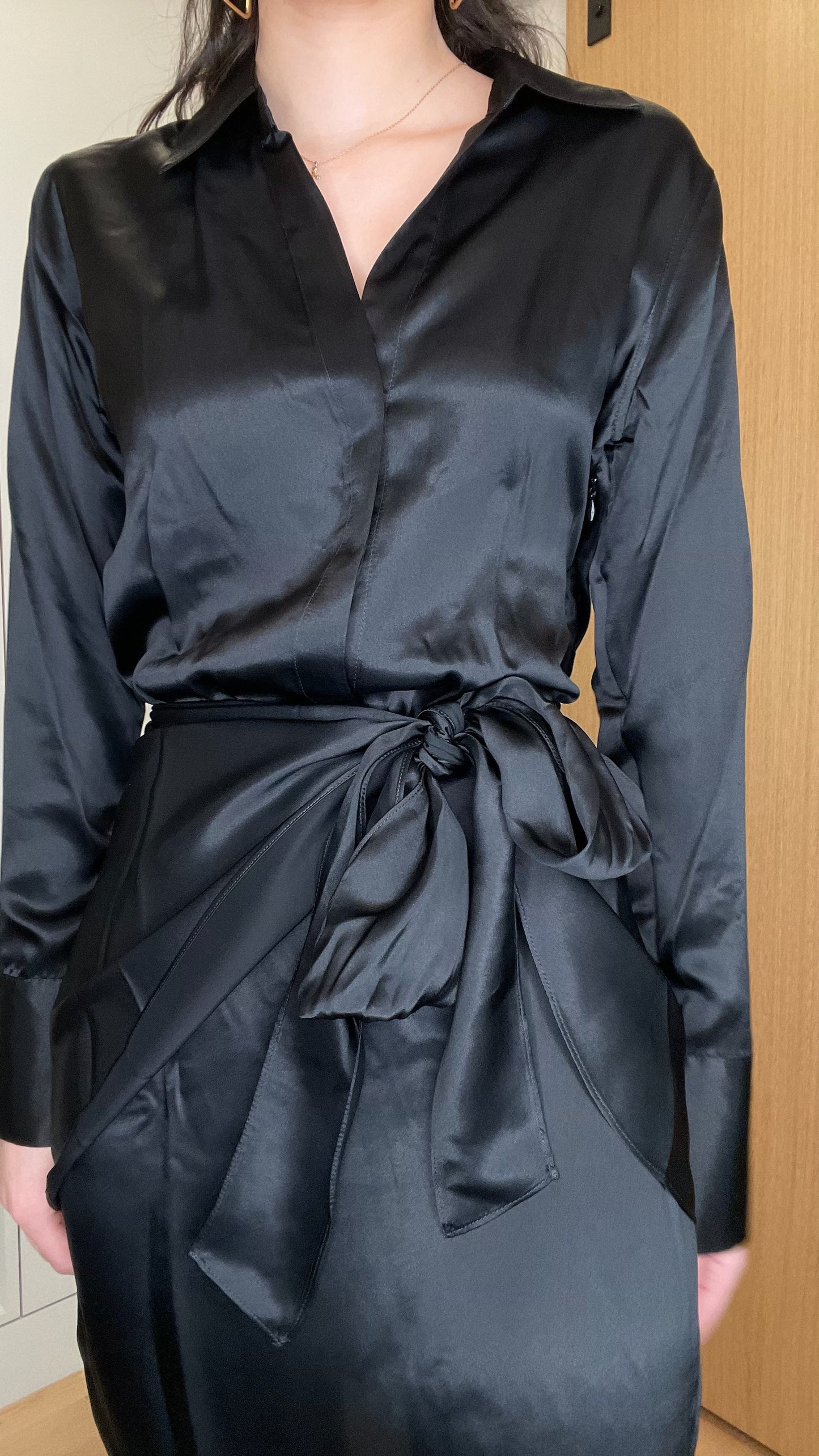 Black Long Sleeve Dress - 0