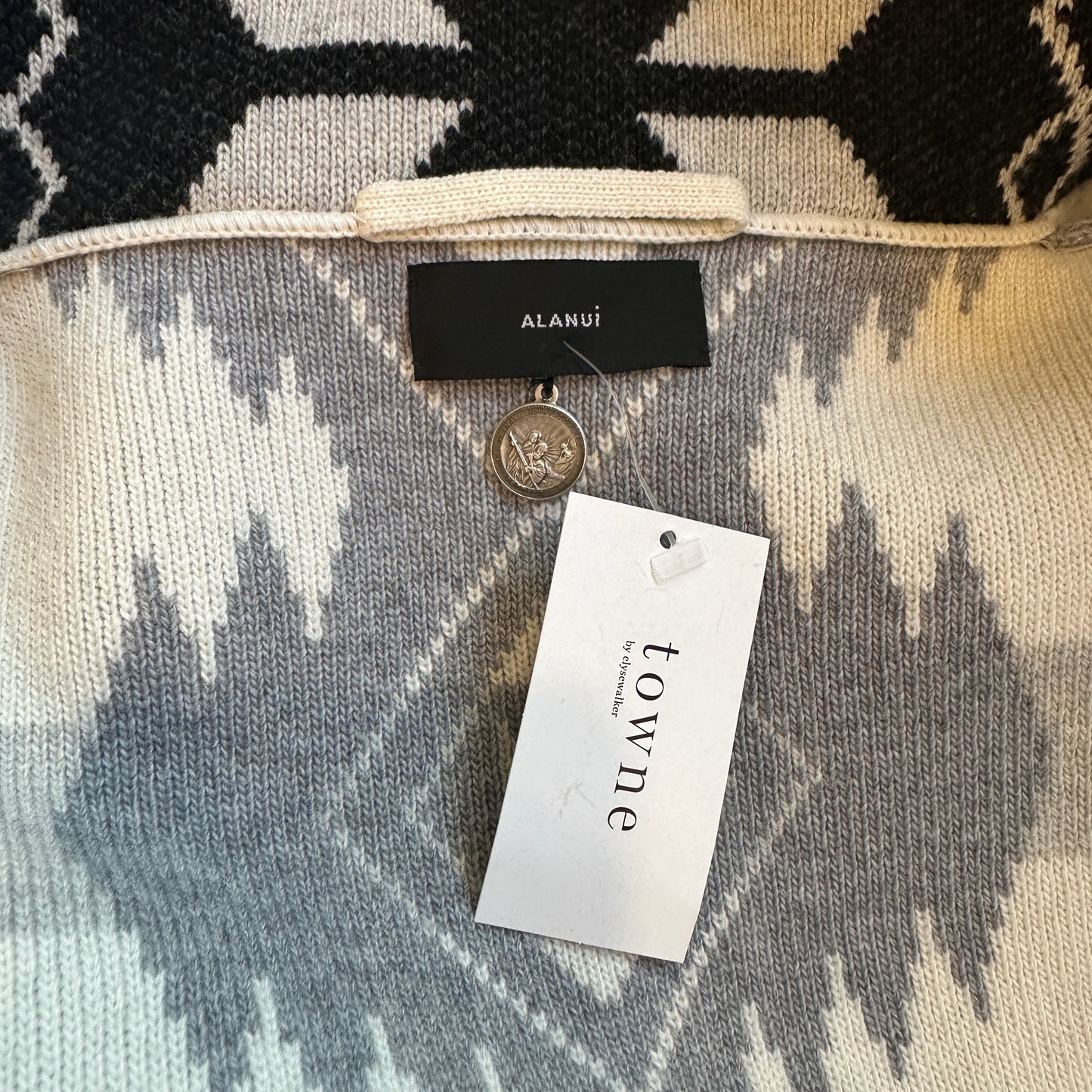 Black & Grey Cardigan - M