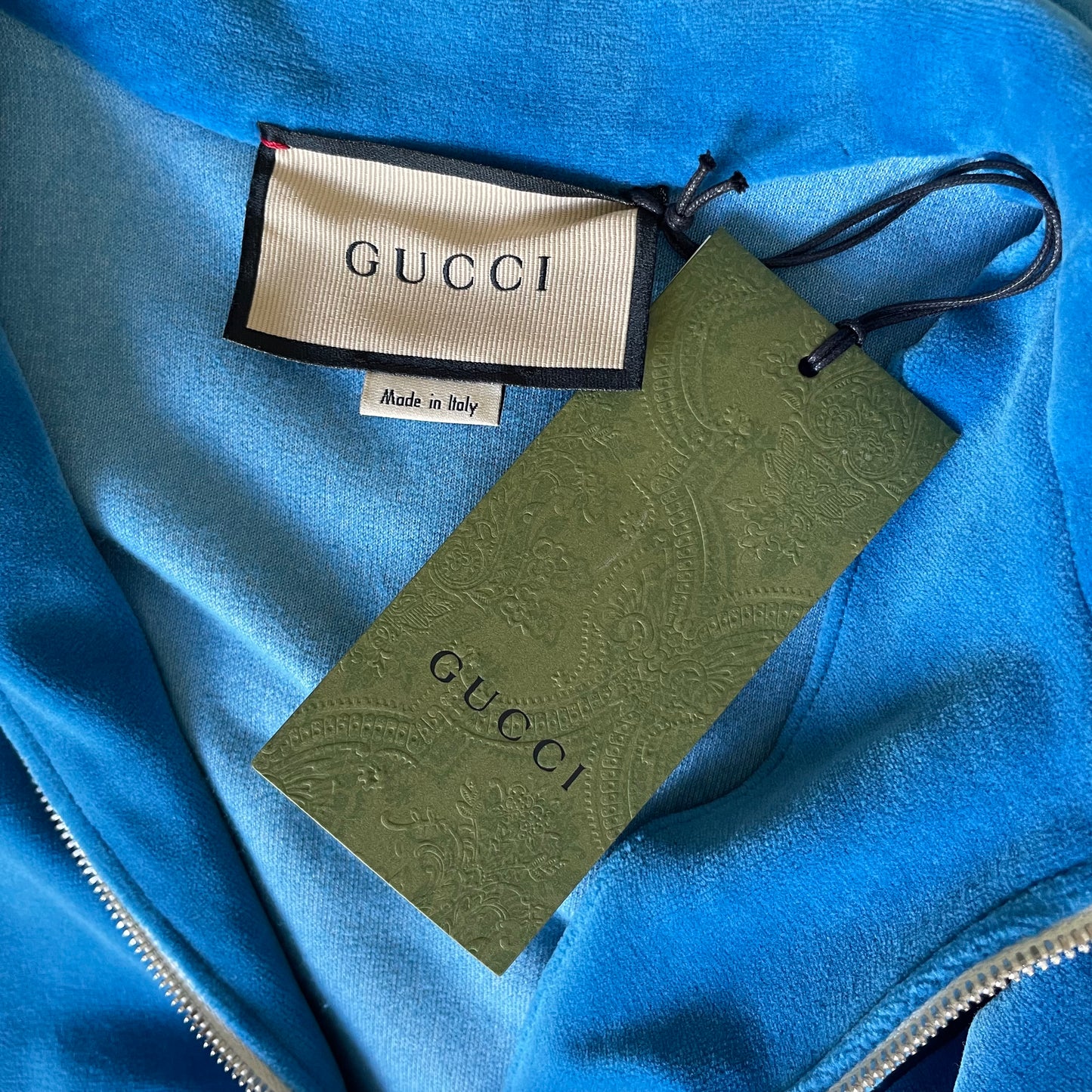 Blue Retro Quarter Zip Dress - XXS