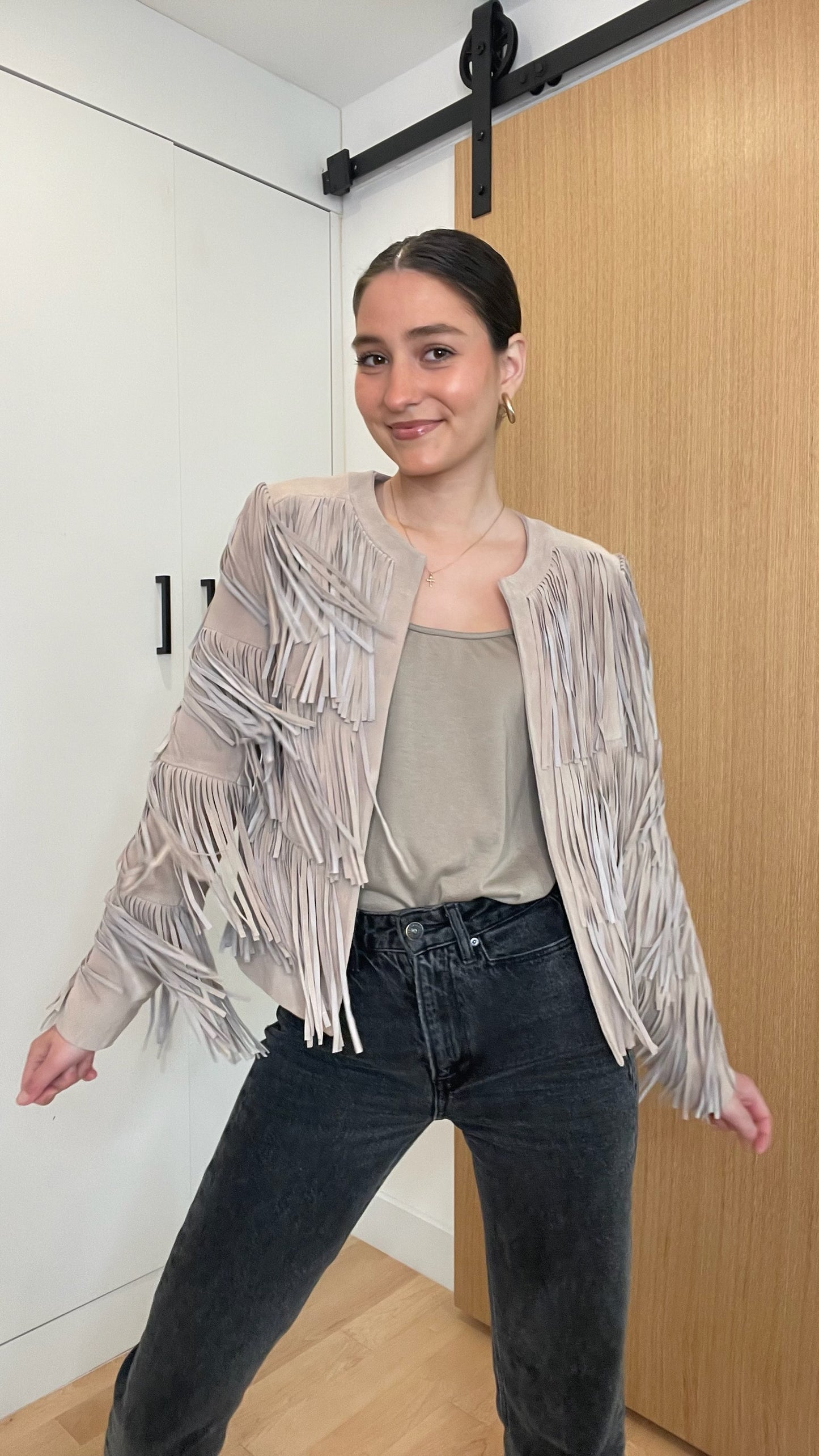 Fringe Suede Jacket - P