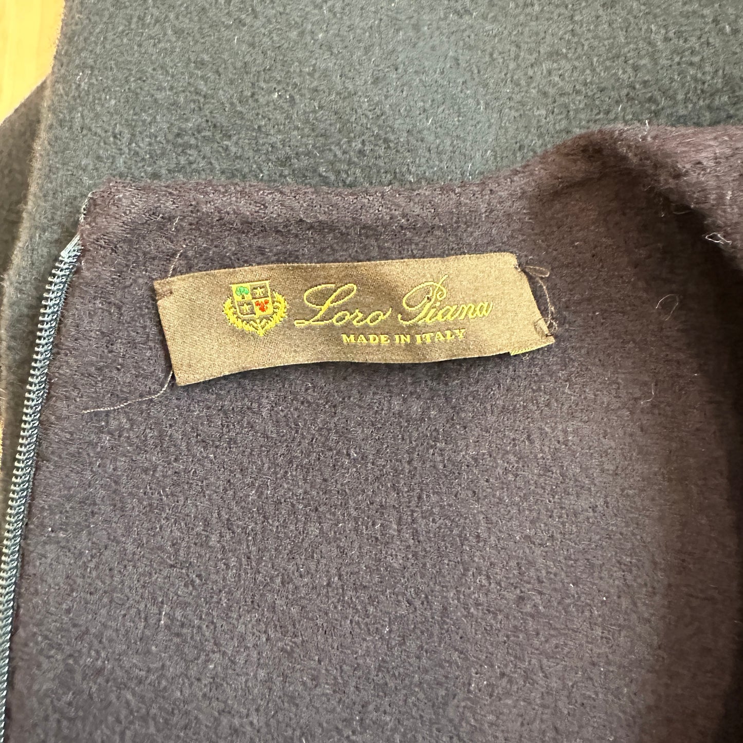 Navy & Grey Cashmere Dress -M/L