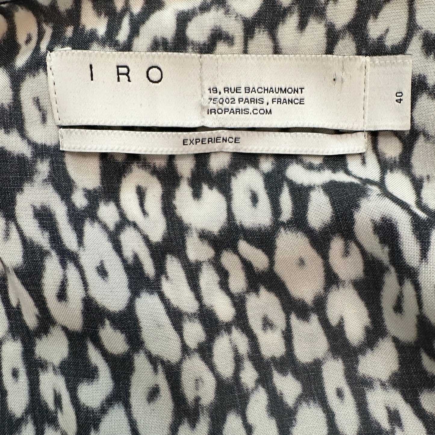 Black & White Leopard Dress - M