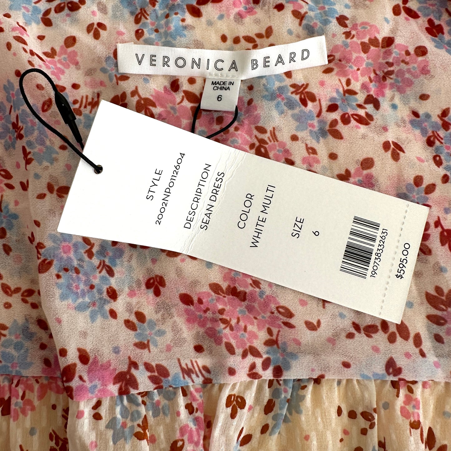 Pink Floral Dress - M