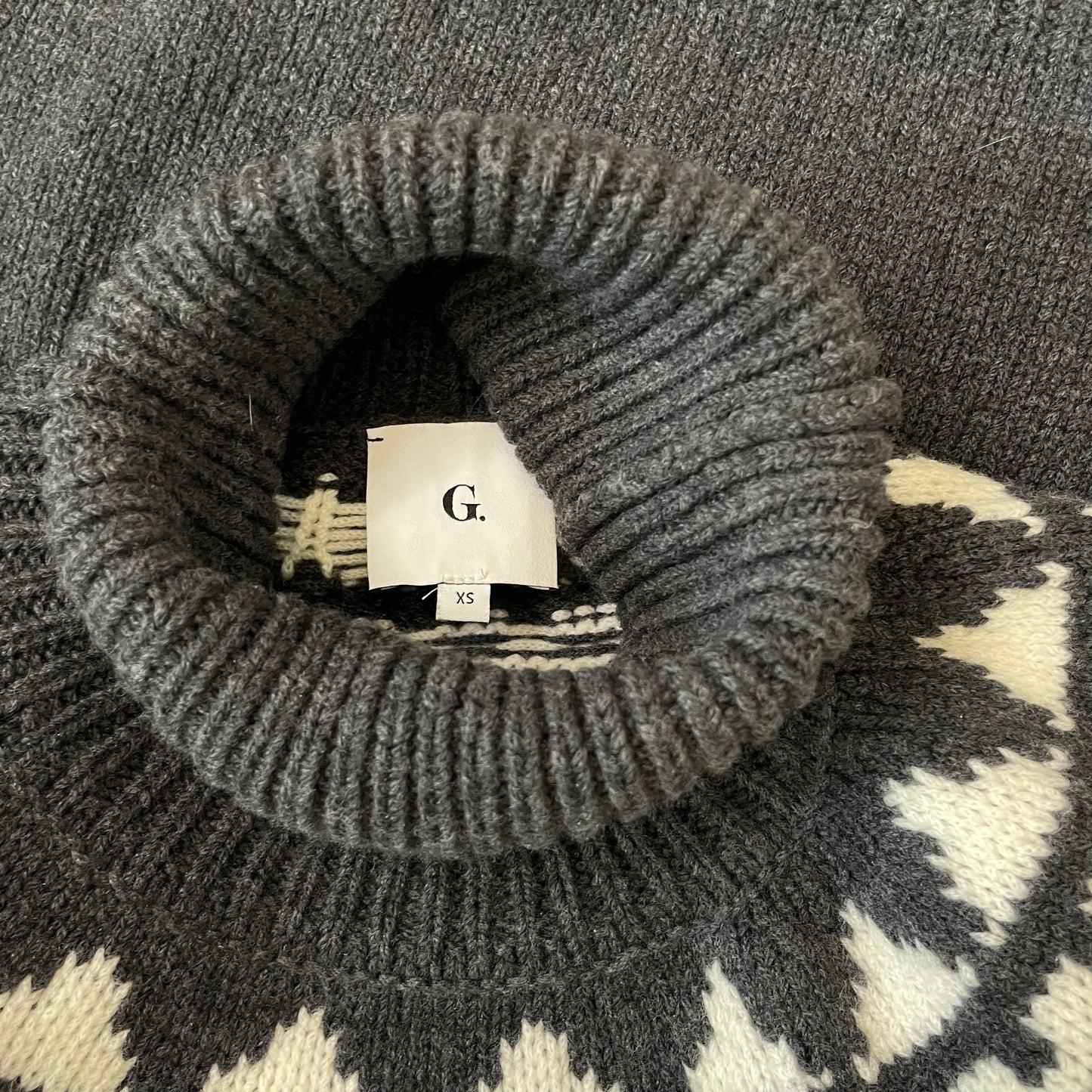 Grey Turtleneck Sweater - XS