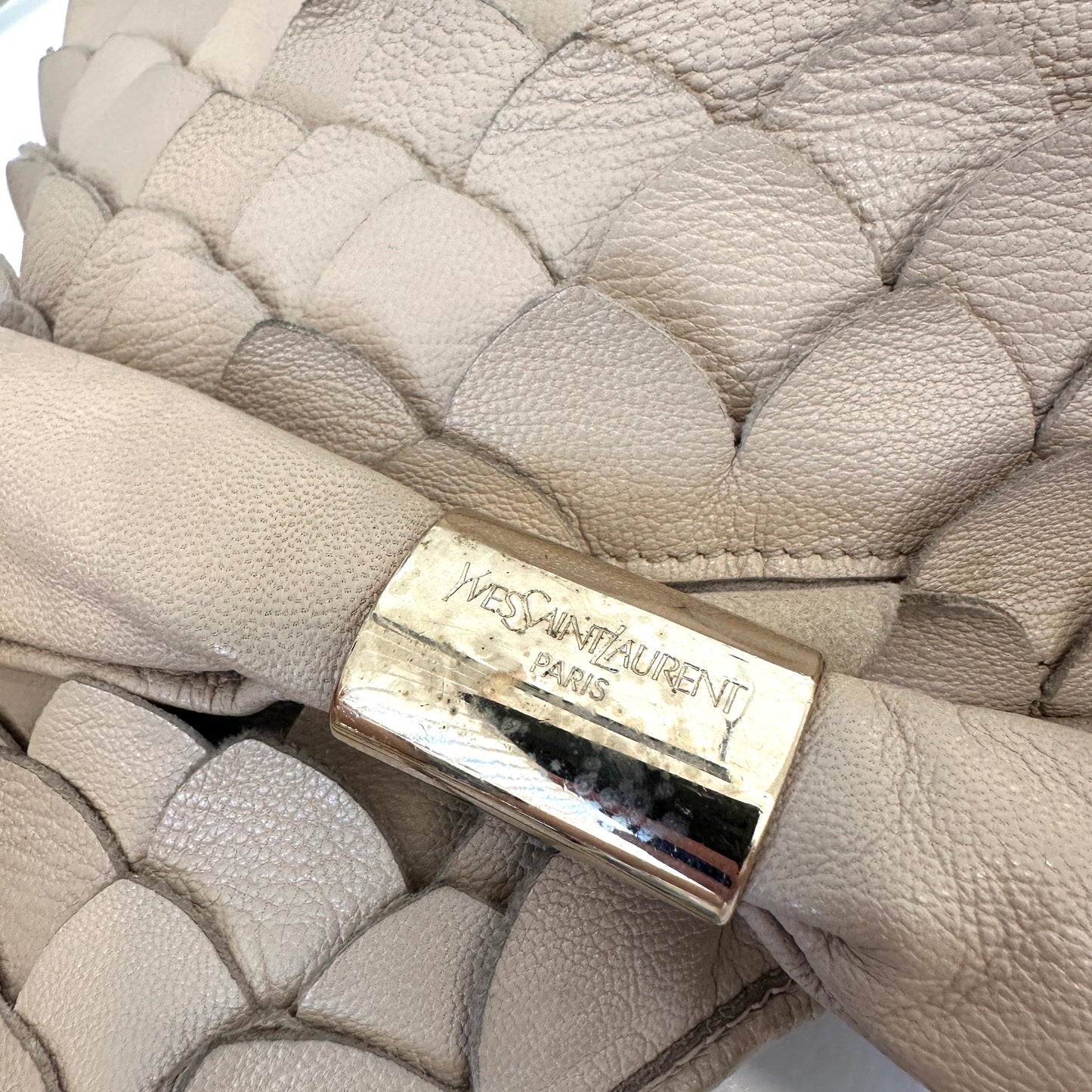 Vintage Cream Hobo Bag