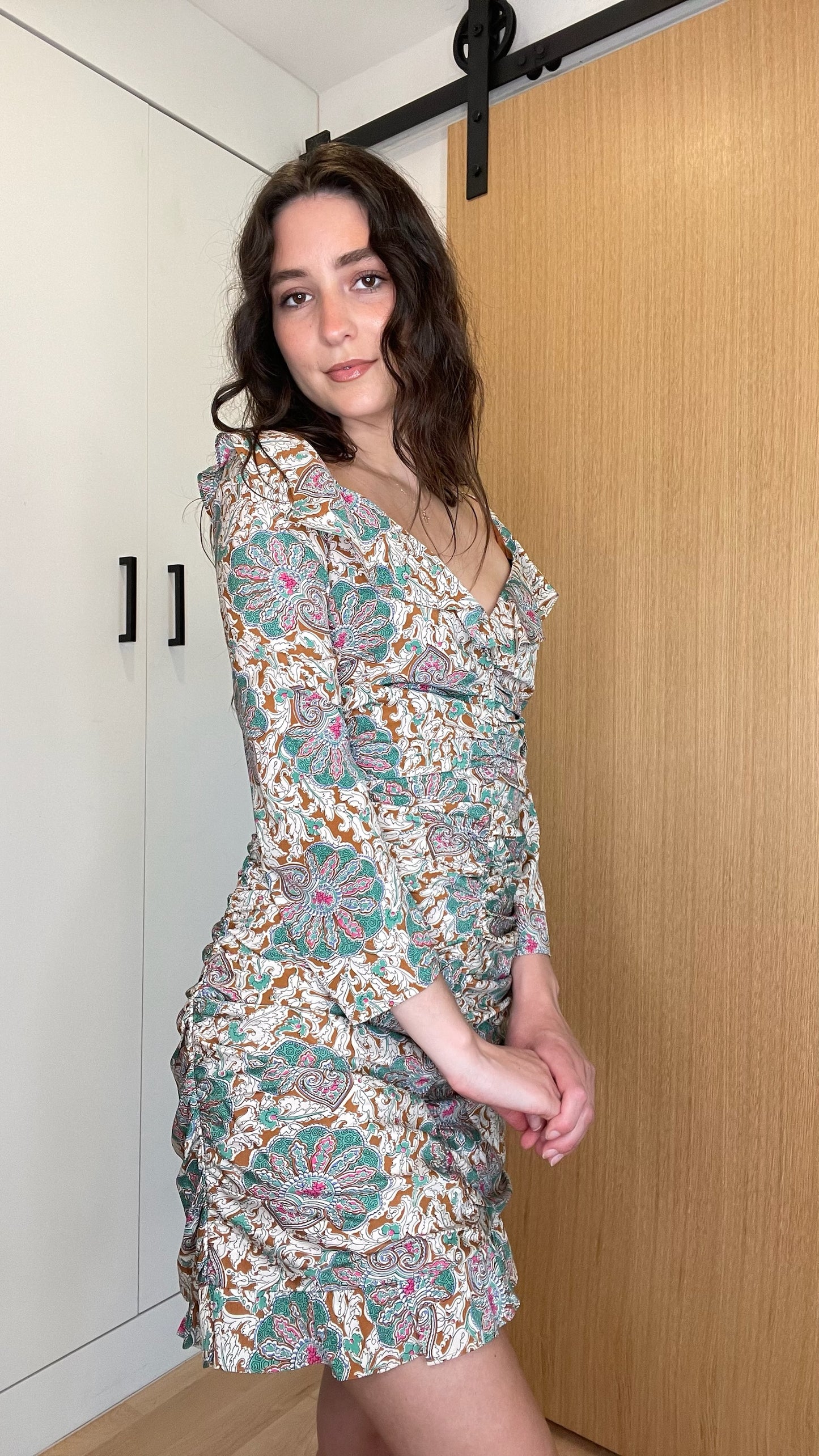 Paisley Long Sleeve Dress - 10