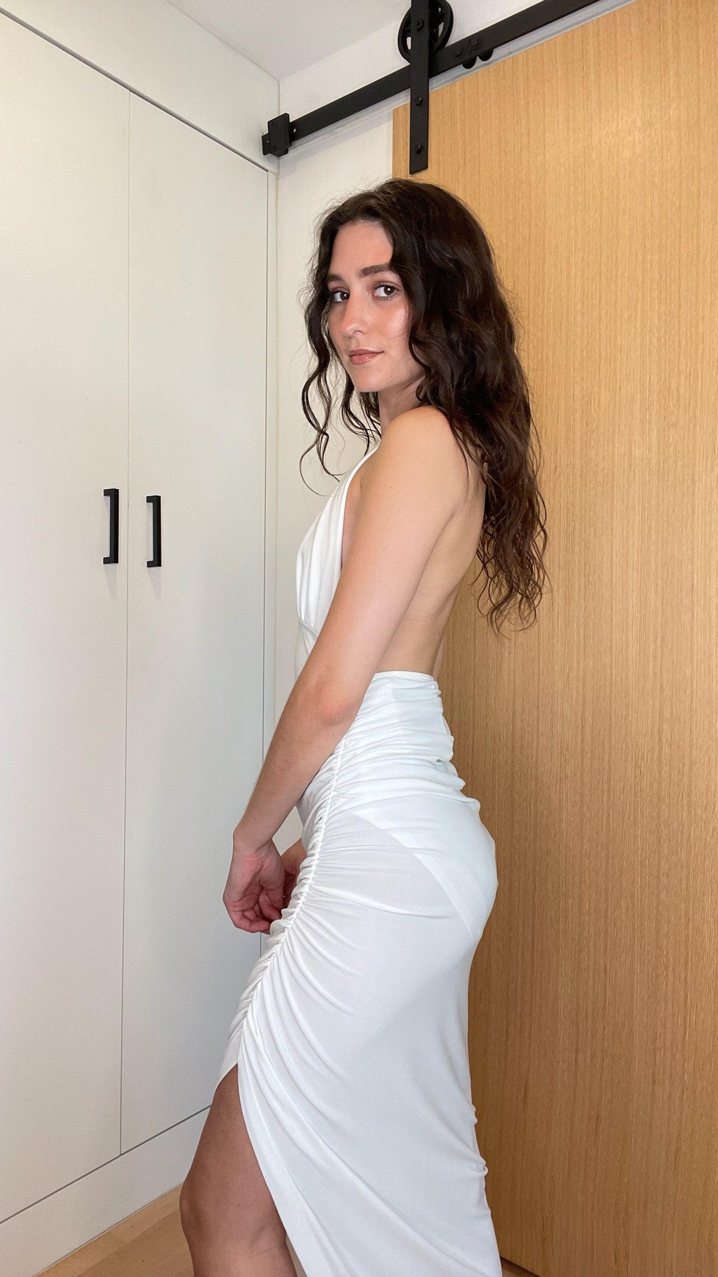 White Maxi Dress - M/L