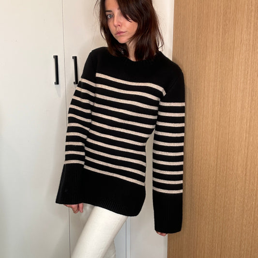 Striped Cashmere Sweater - S