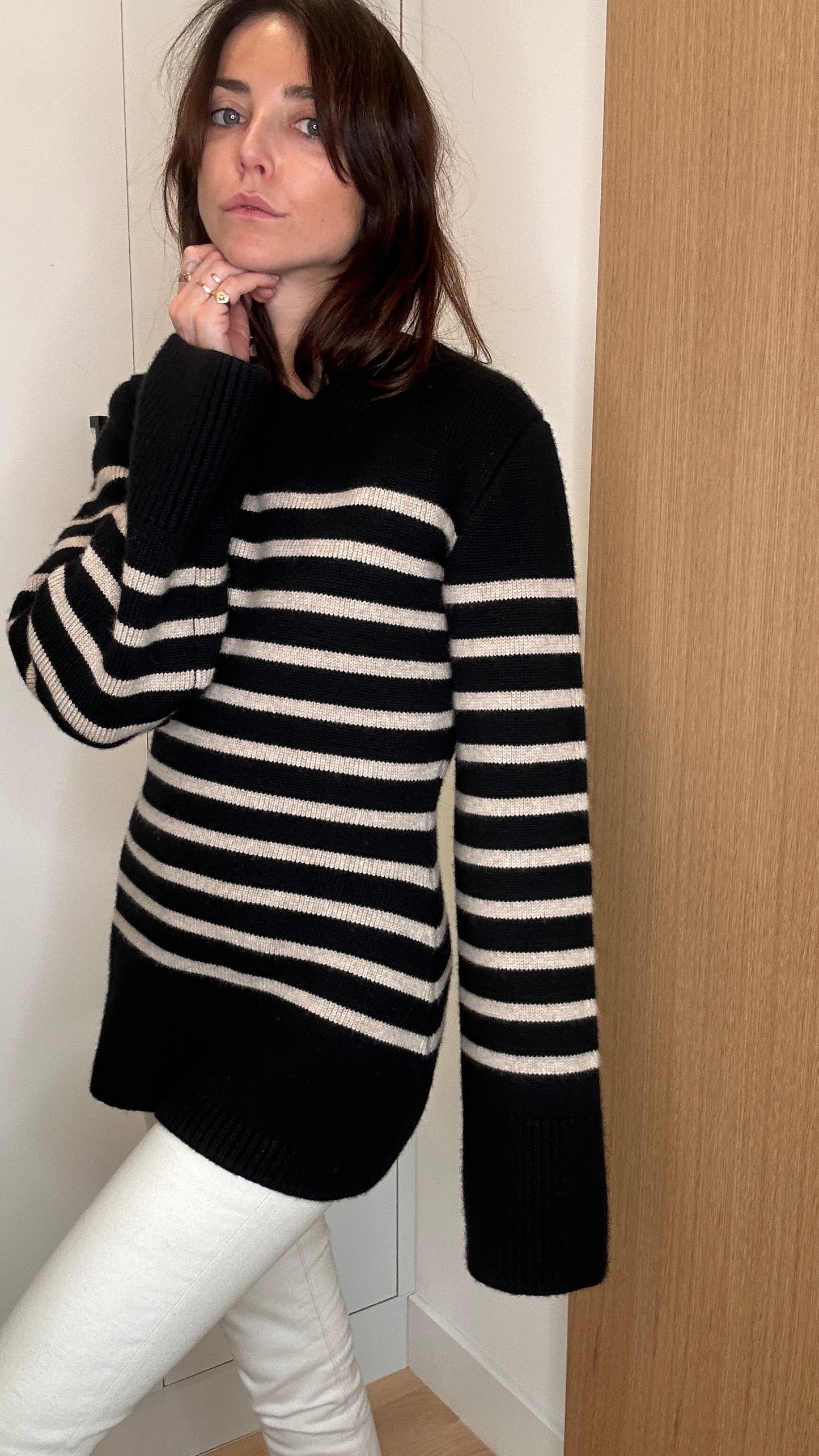 Striped Cashmere Sweater - S