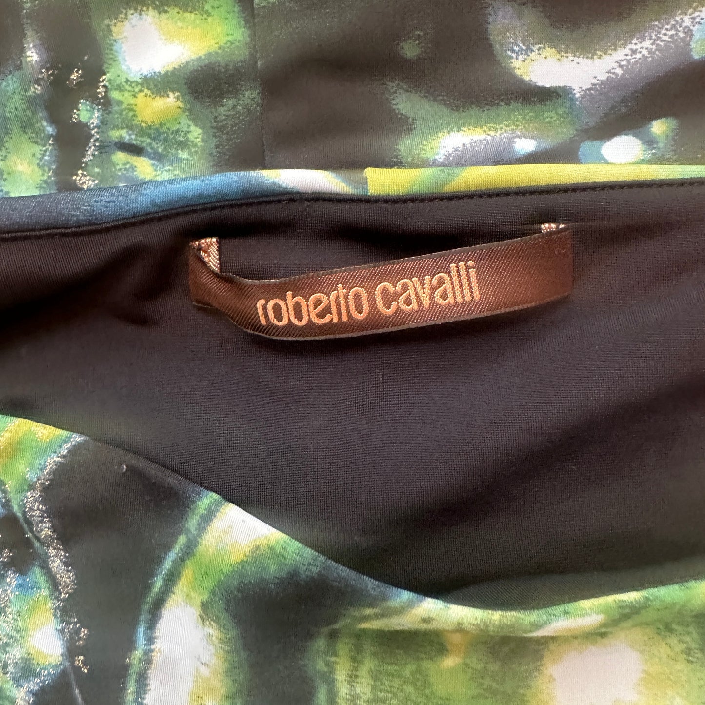 Green Dress w/Crystal Brooch.