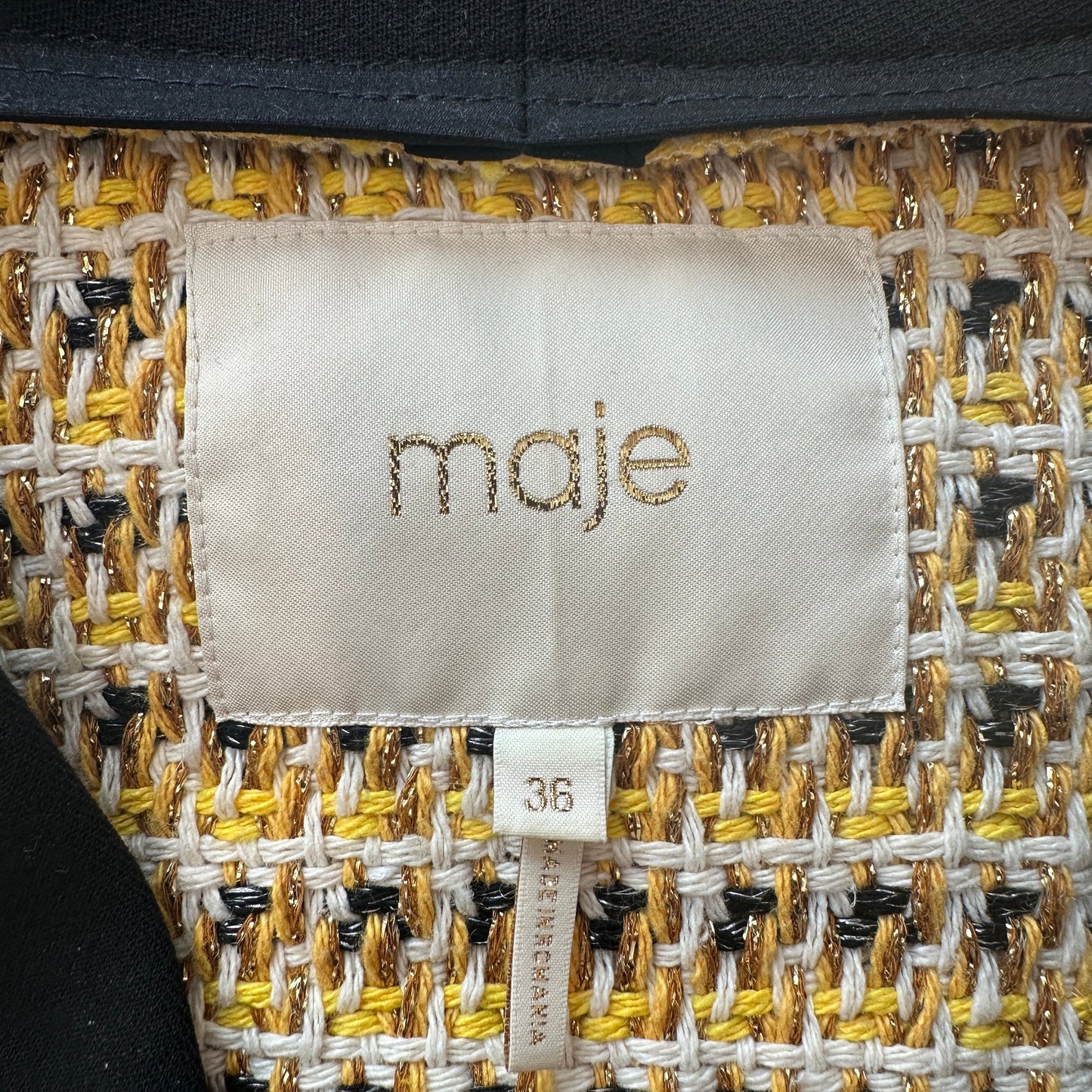Yellow Tweed Jacket - S