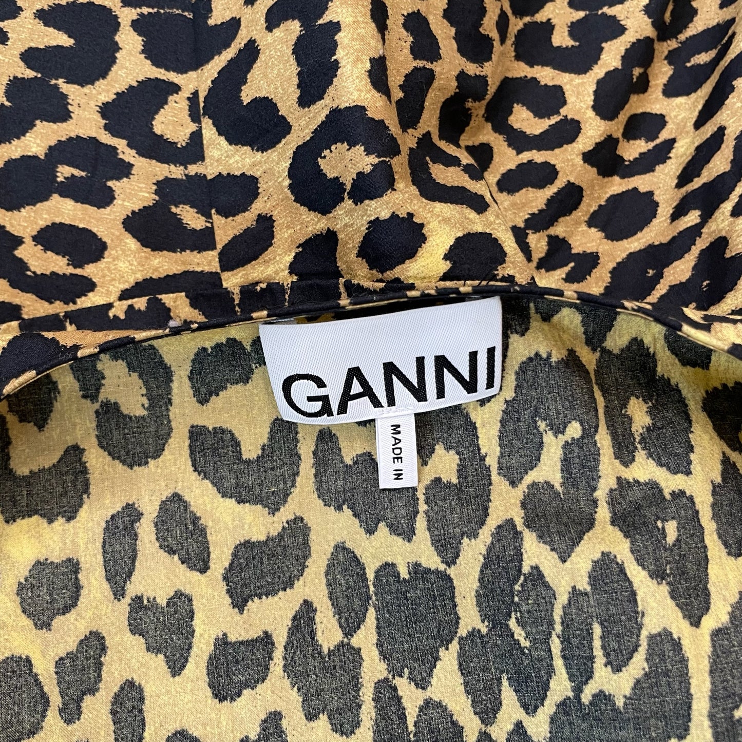 Maxi Cotton Leopard Dress - S